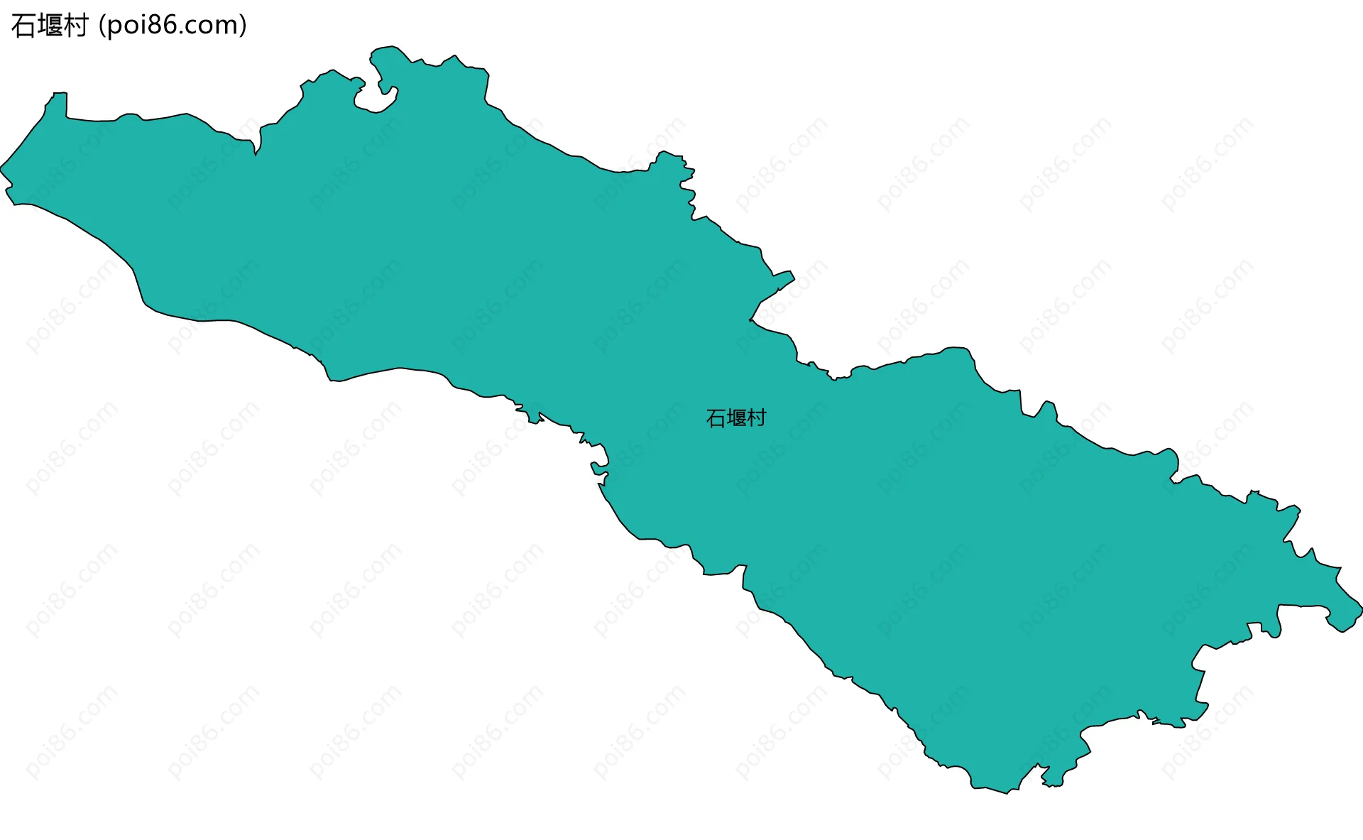 石堰村边界地图