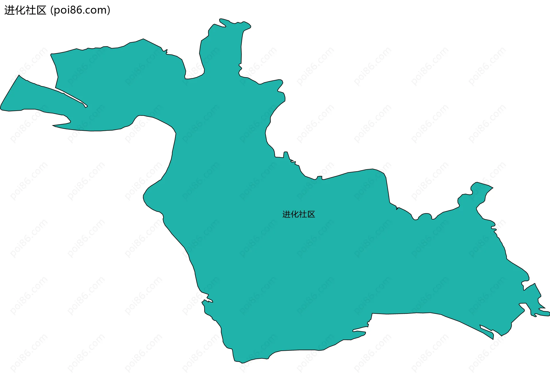 进化社区边界地图