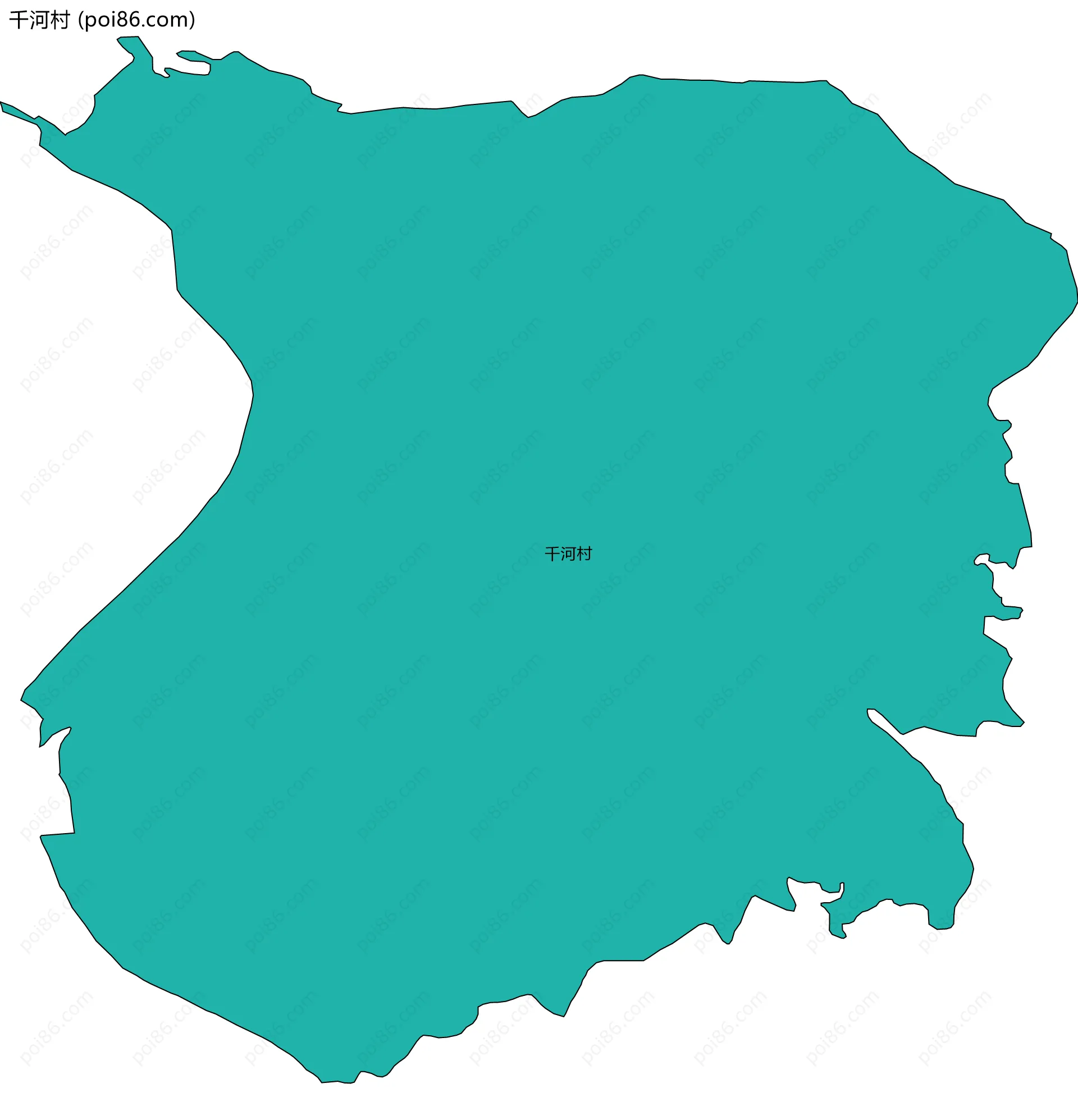 千河村边界地图