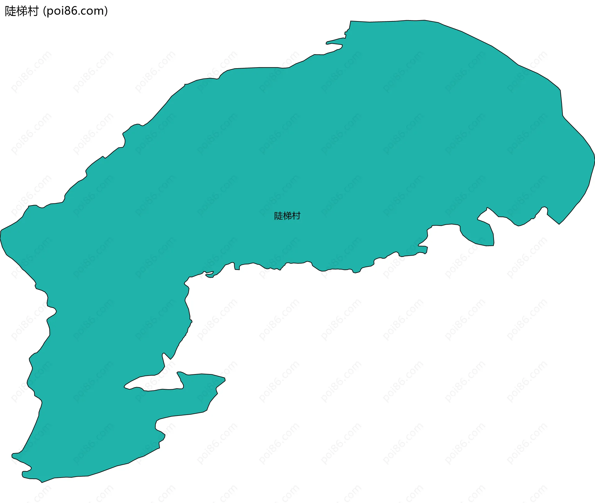 陡梯村边界地图