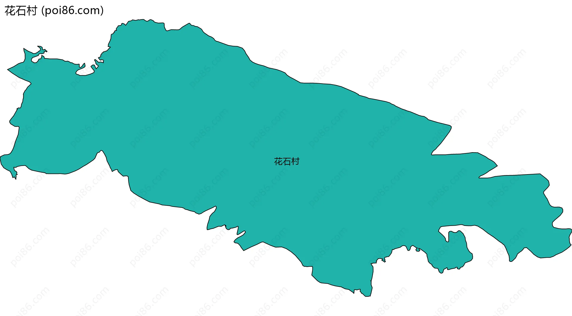 花石村边界地图
