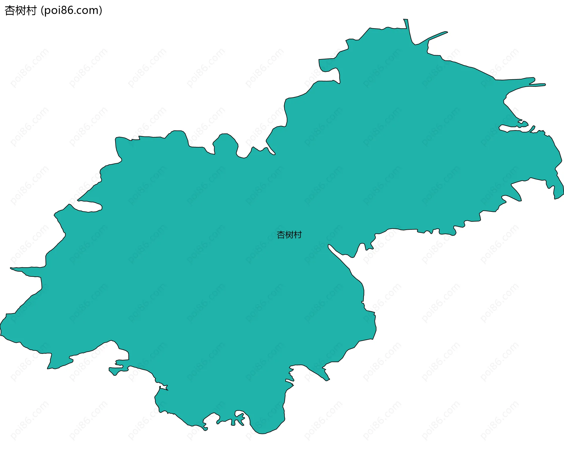 杏树村边界地图