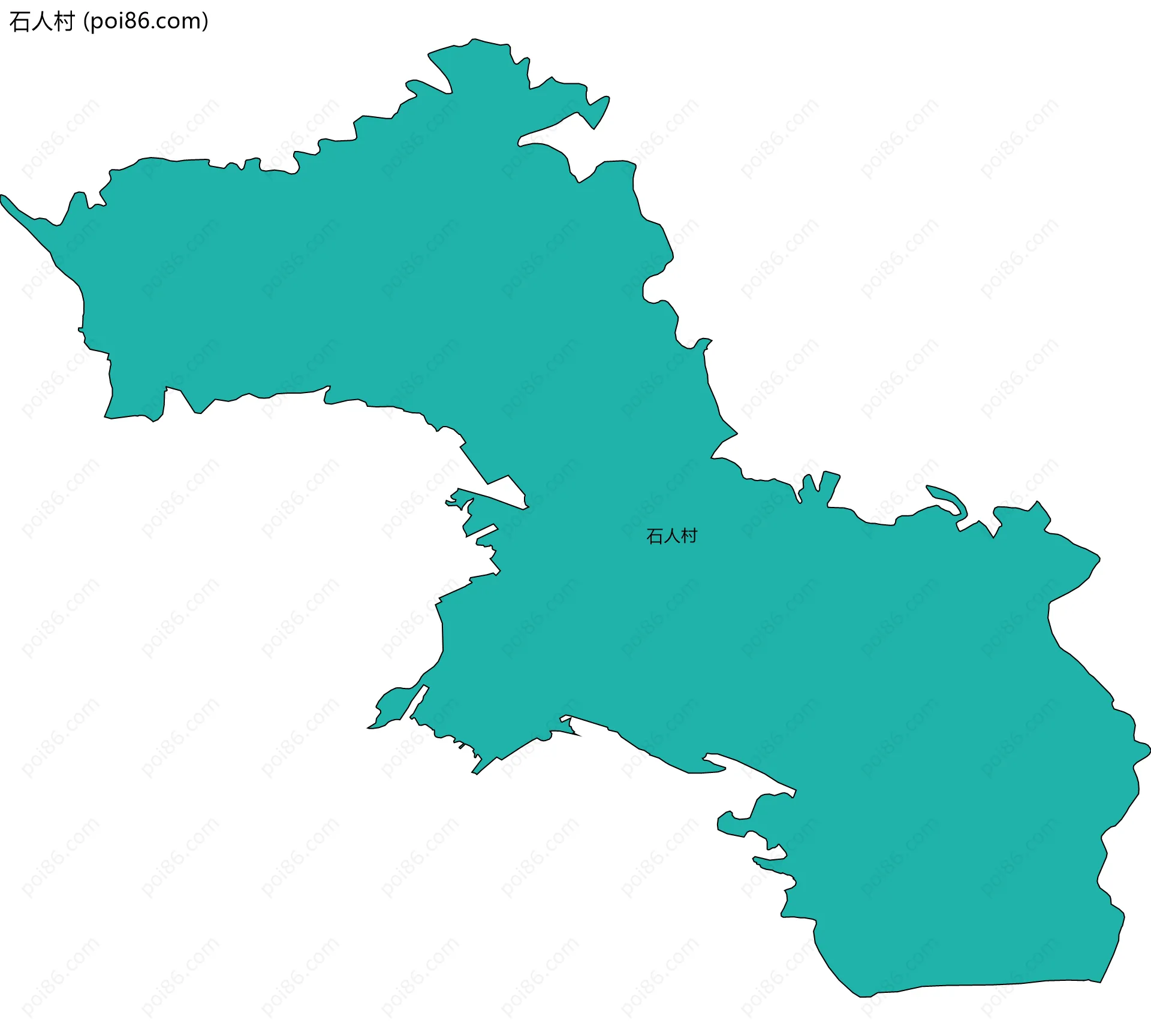 石人村边界地图
