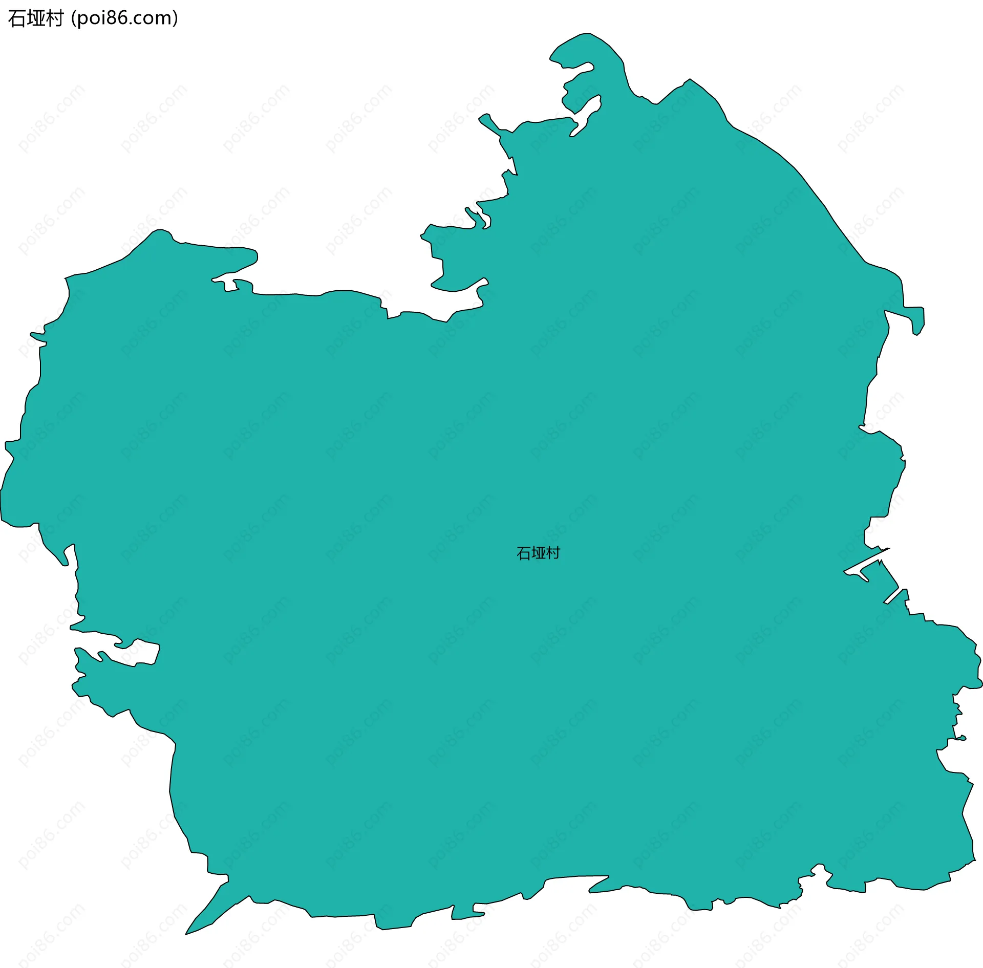 石垭村边界地图