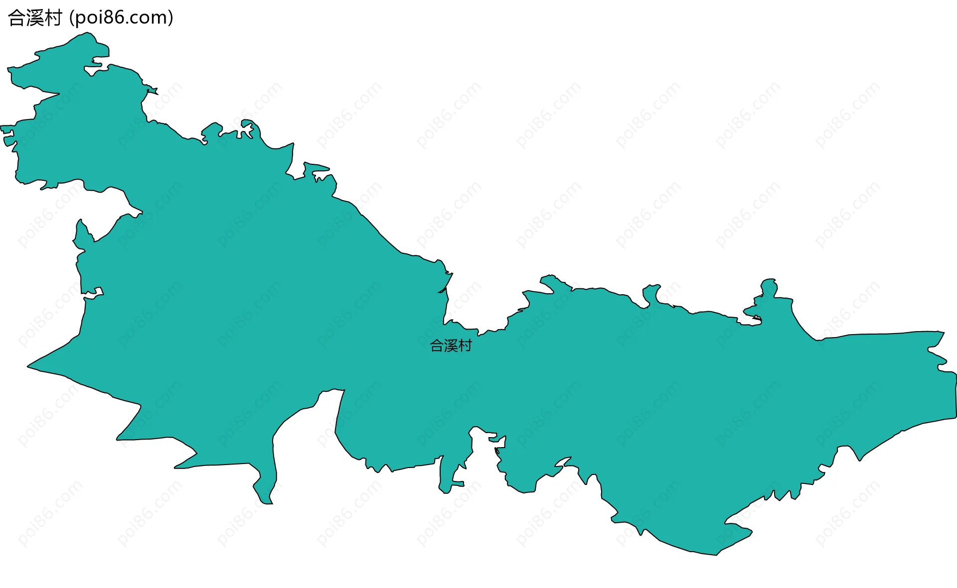 合溪村边界地图