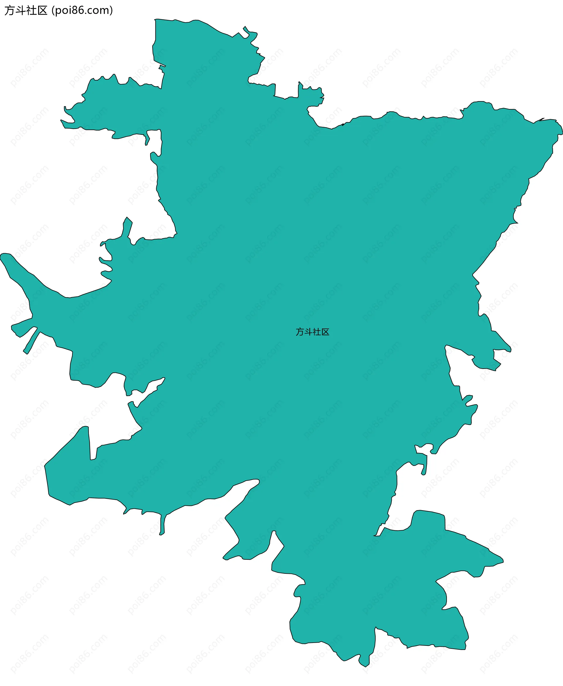 方斗社区边界地图