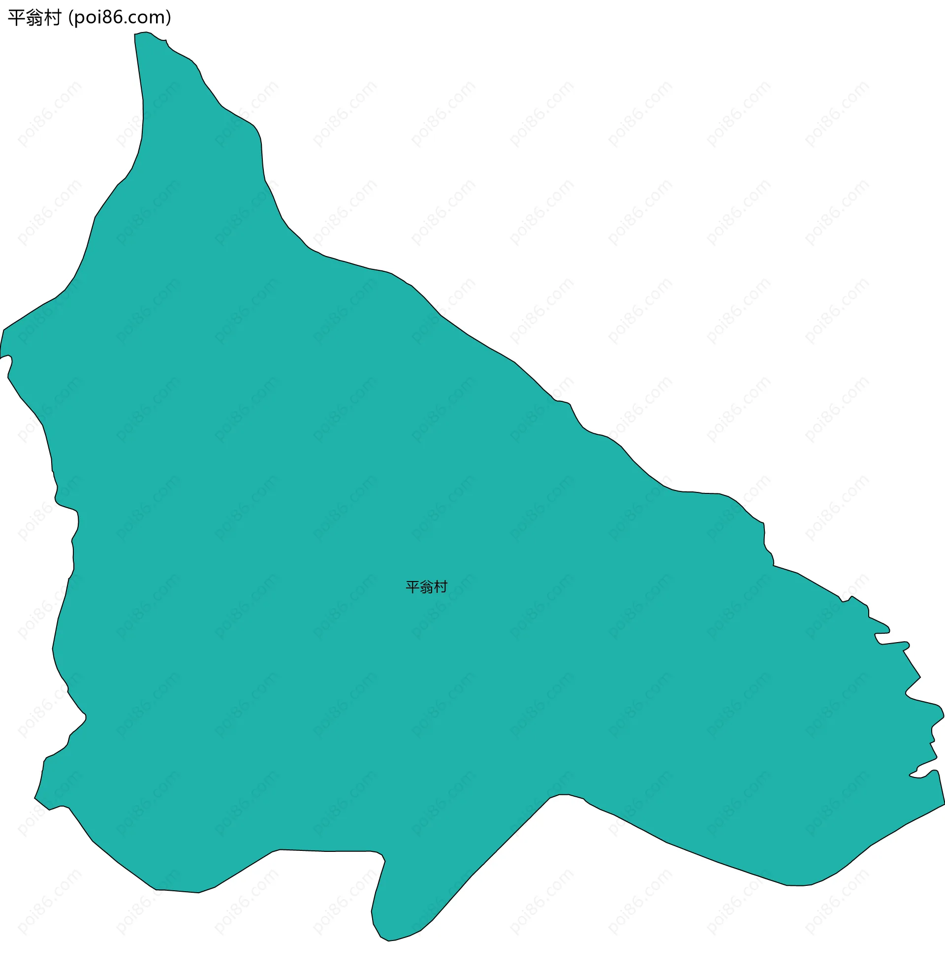 平翁村边界地图