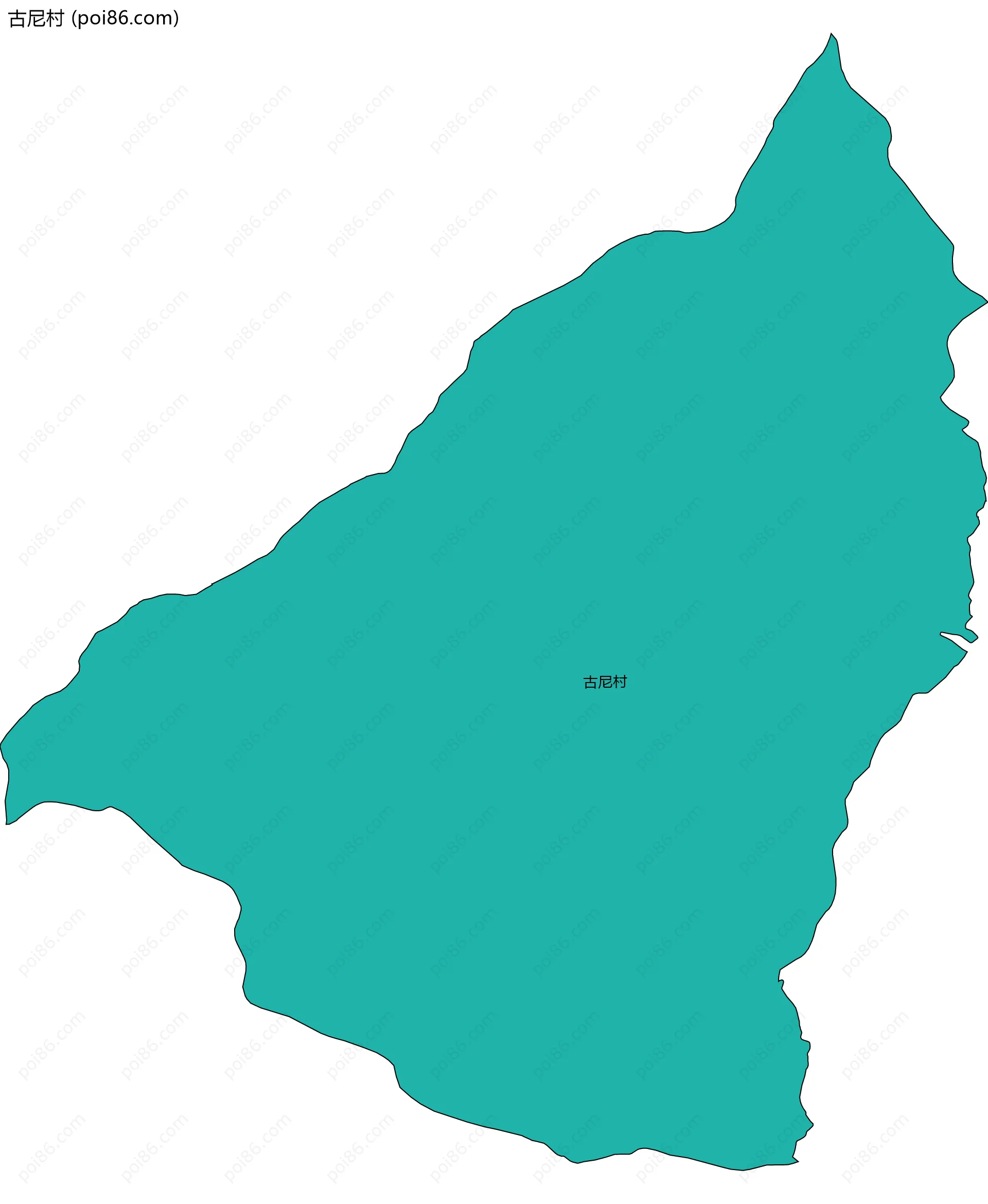 古尼村边界地图