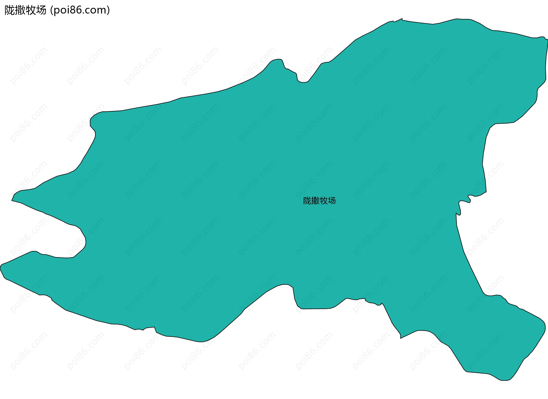 陇撒牧场边界地图