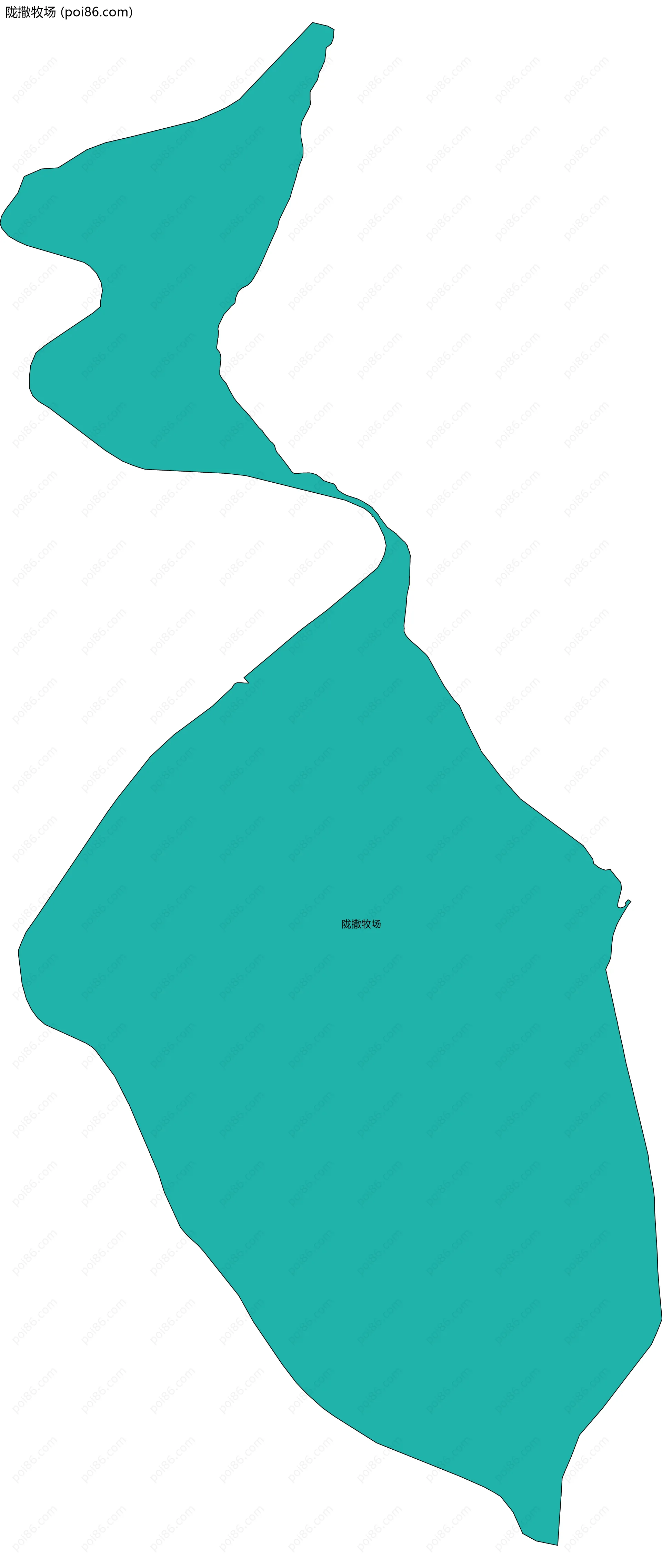 陇撒牧场边界地图