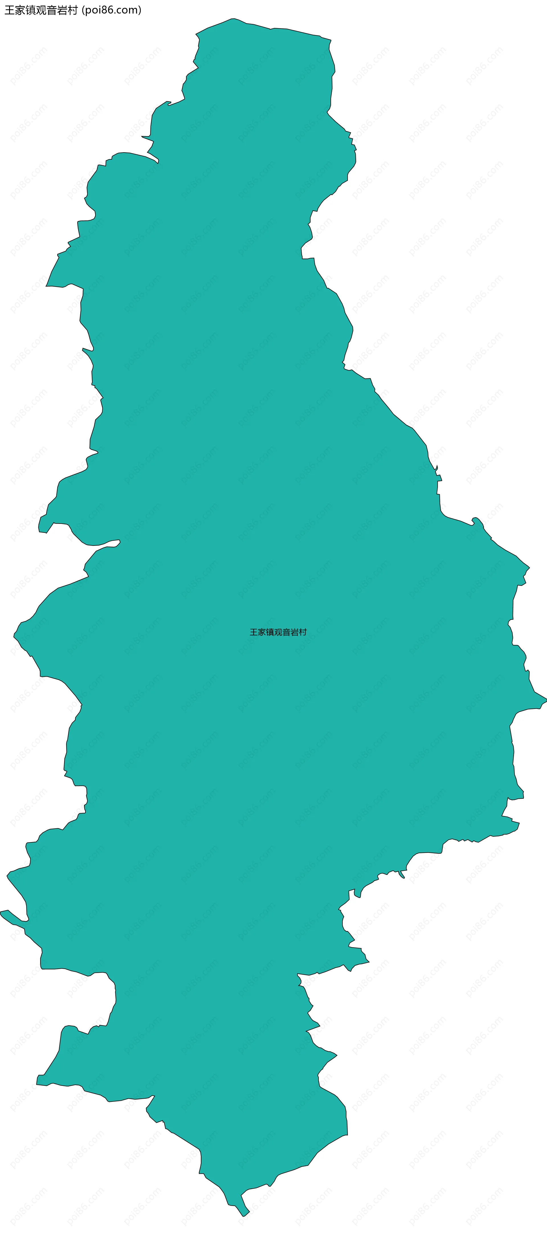 王家镇观音岩村边界地图