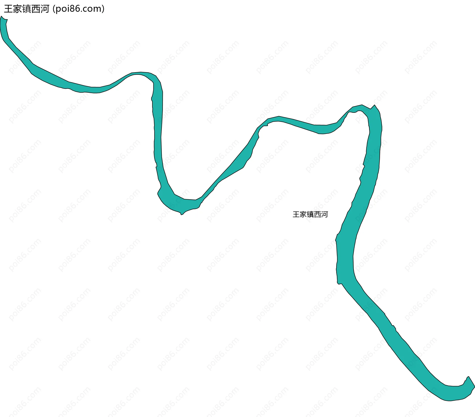 王家镇西河边界地图