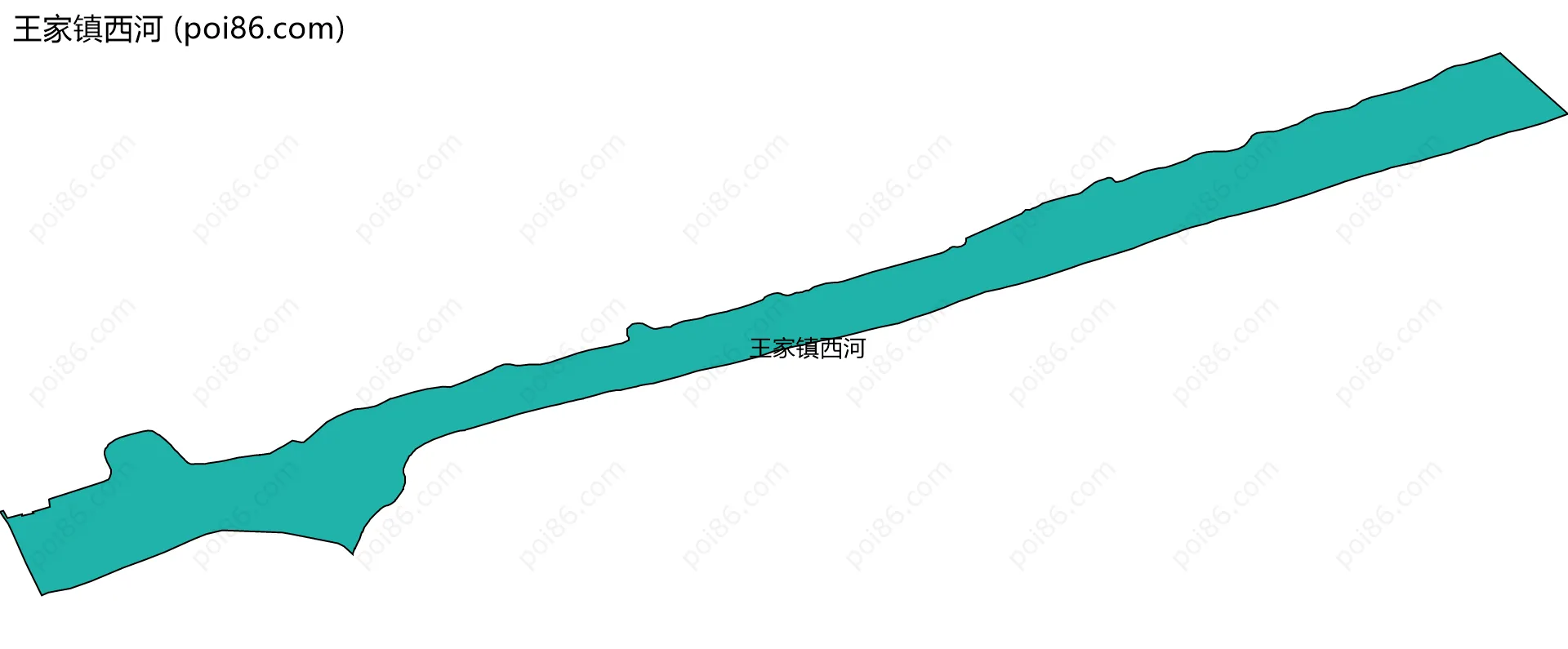 王家镇西河边界地图