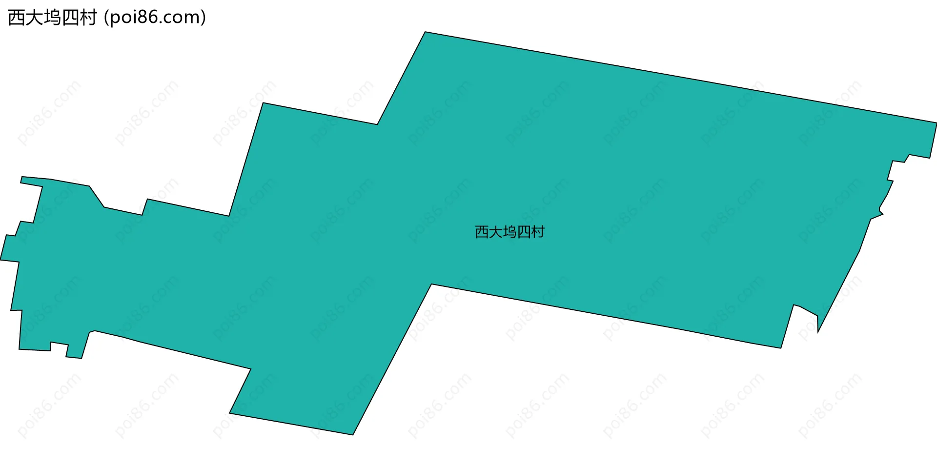 西大坞四村边界地图