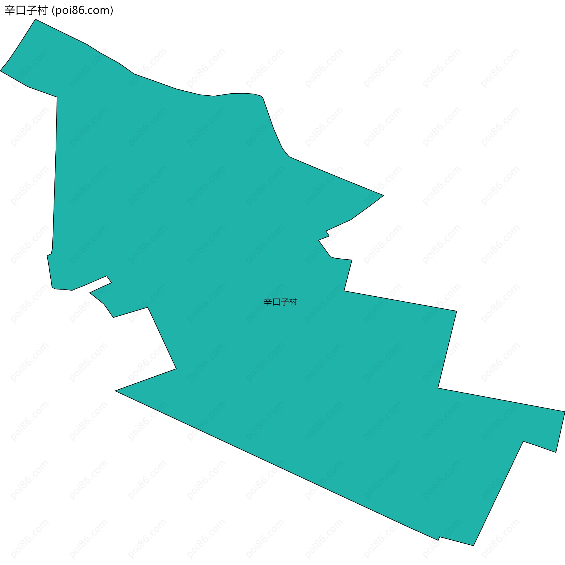 辛口子村边界地图