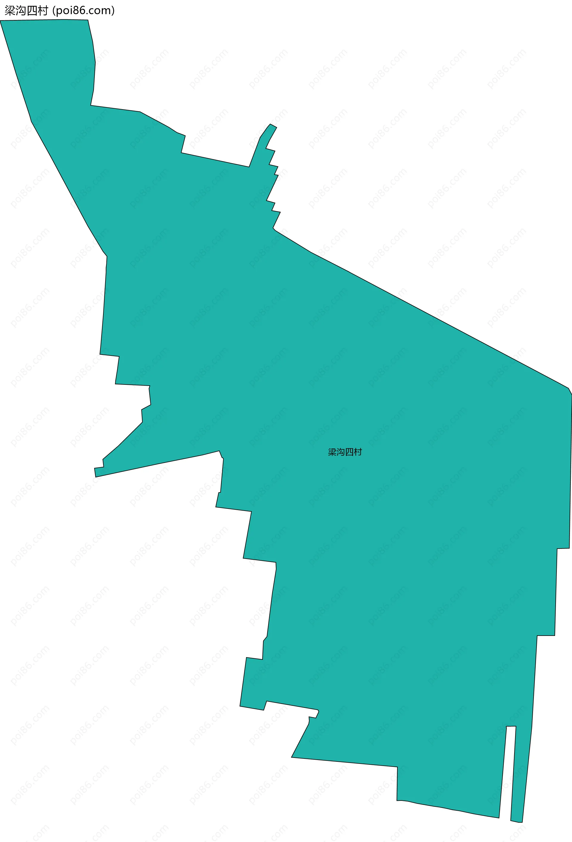 梁沟四村边界地图