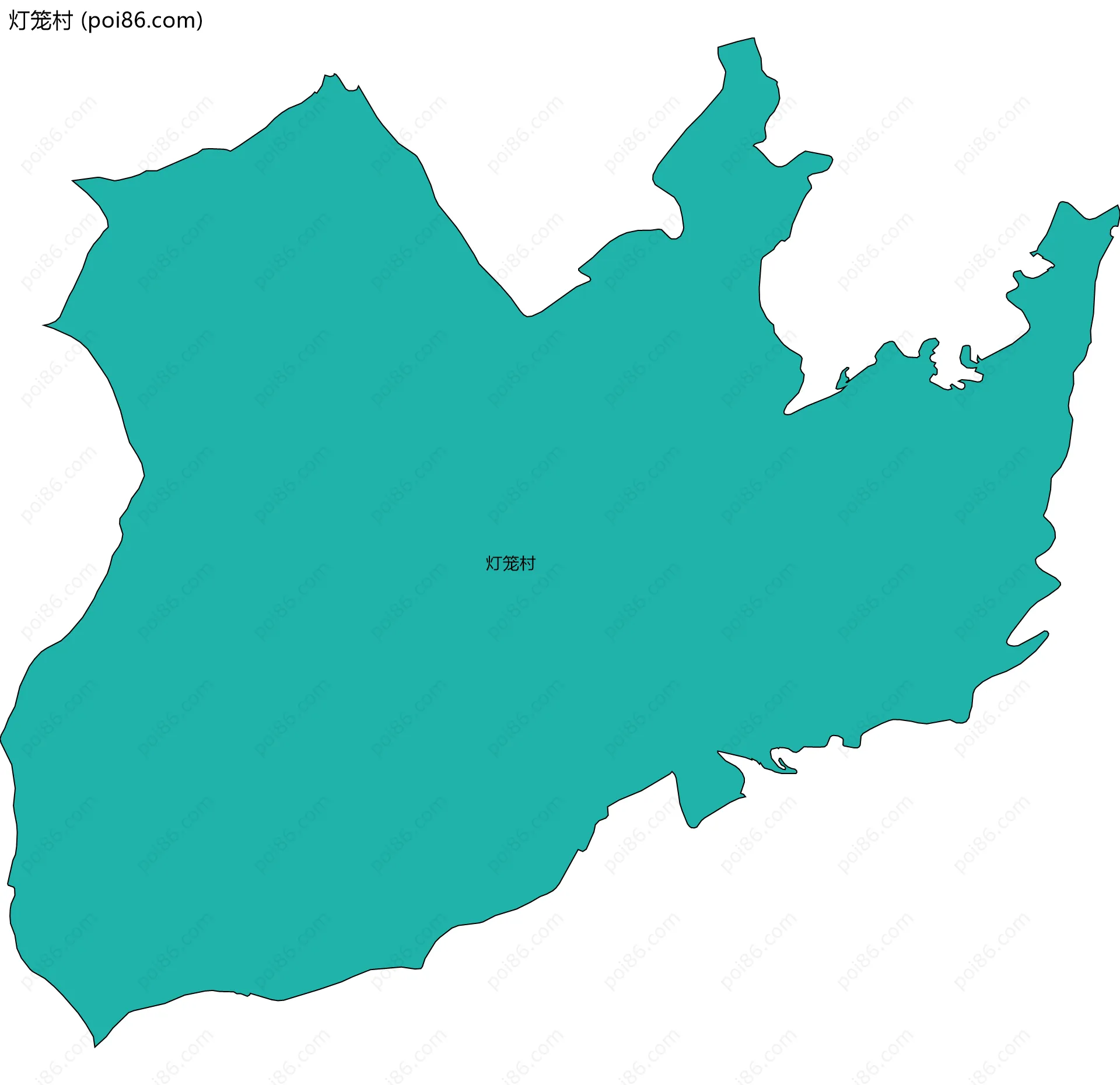 灯笼村边界地图