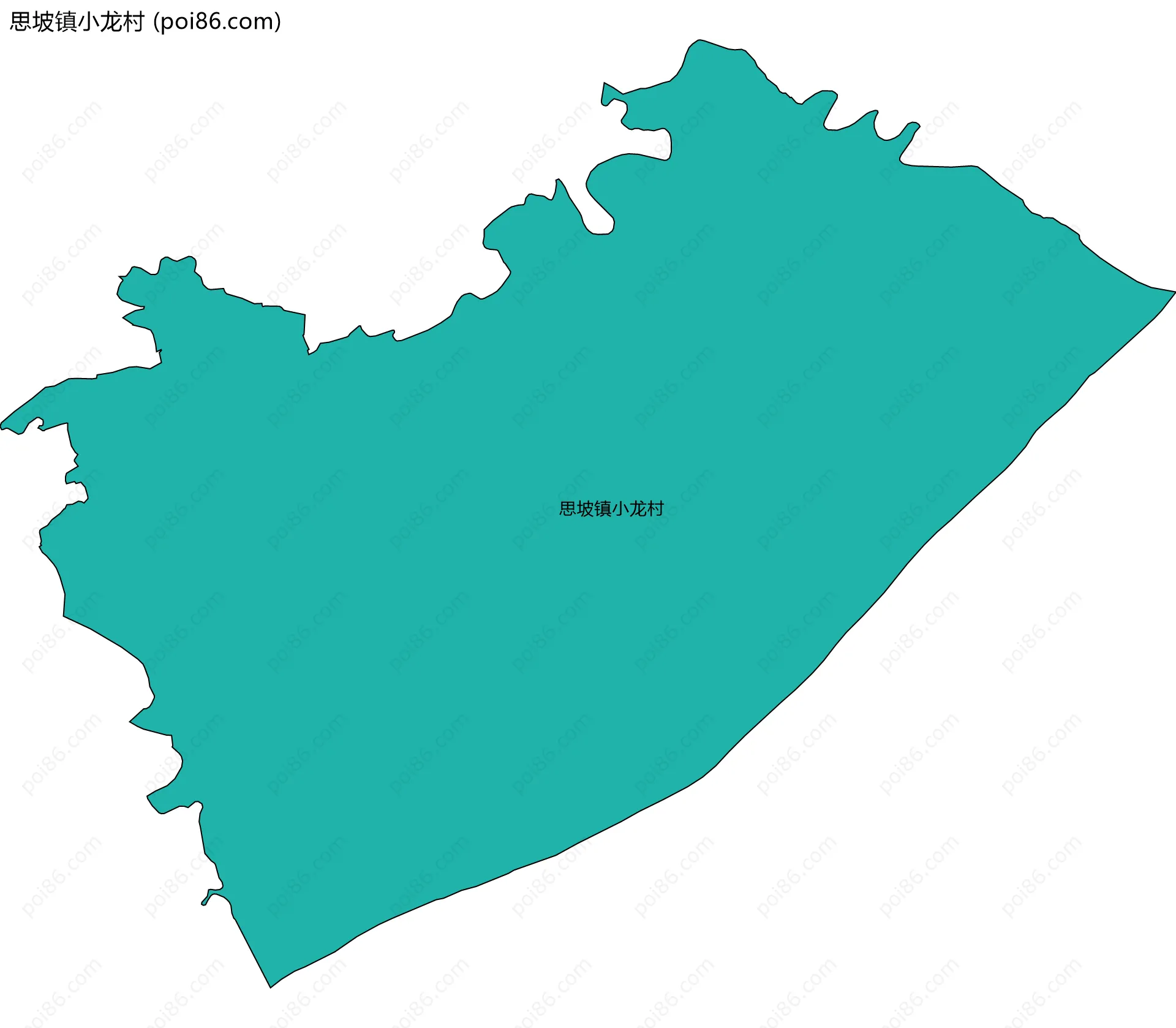 思坡镇小龙村边界地图