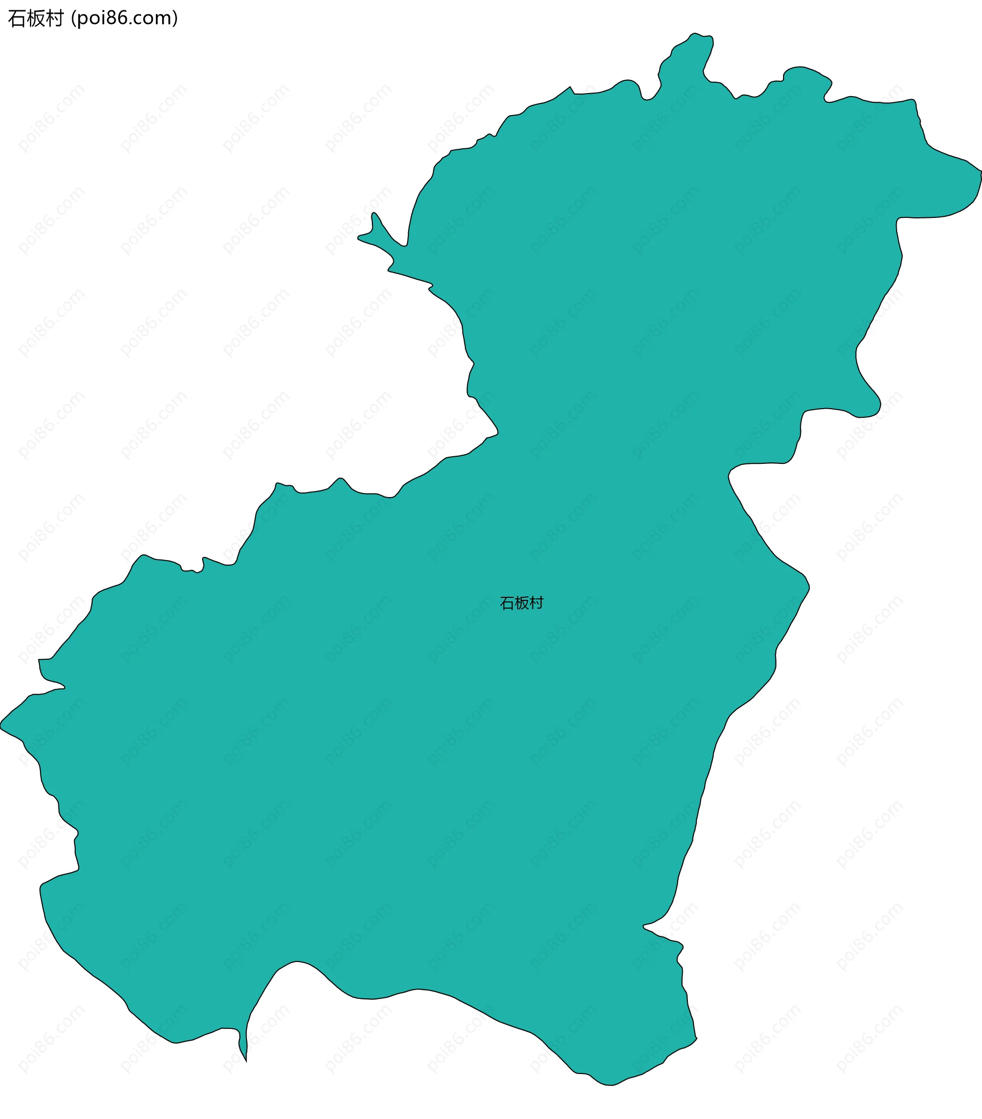 石板村边界地图