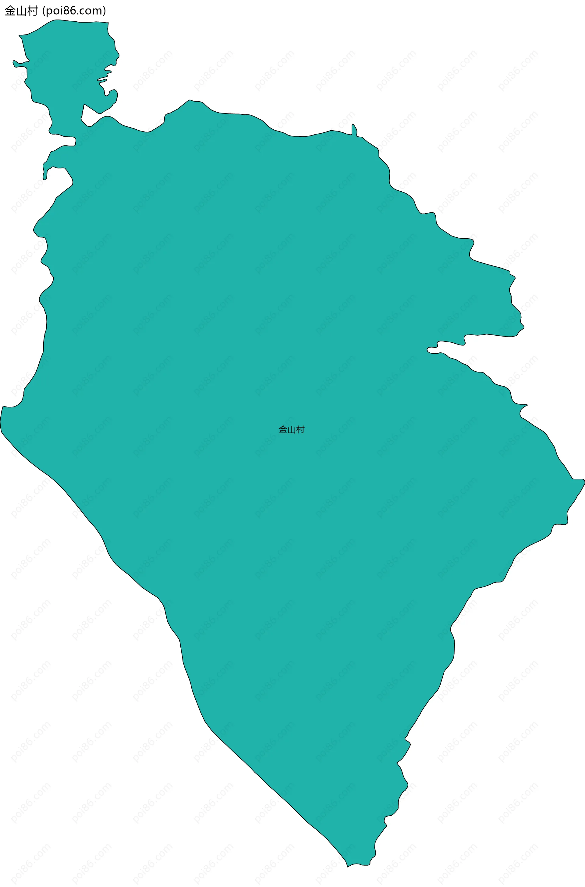 金山村边界地图