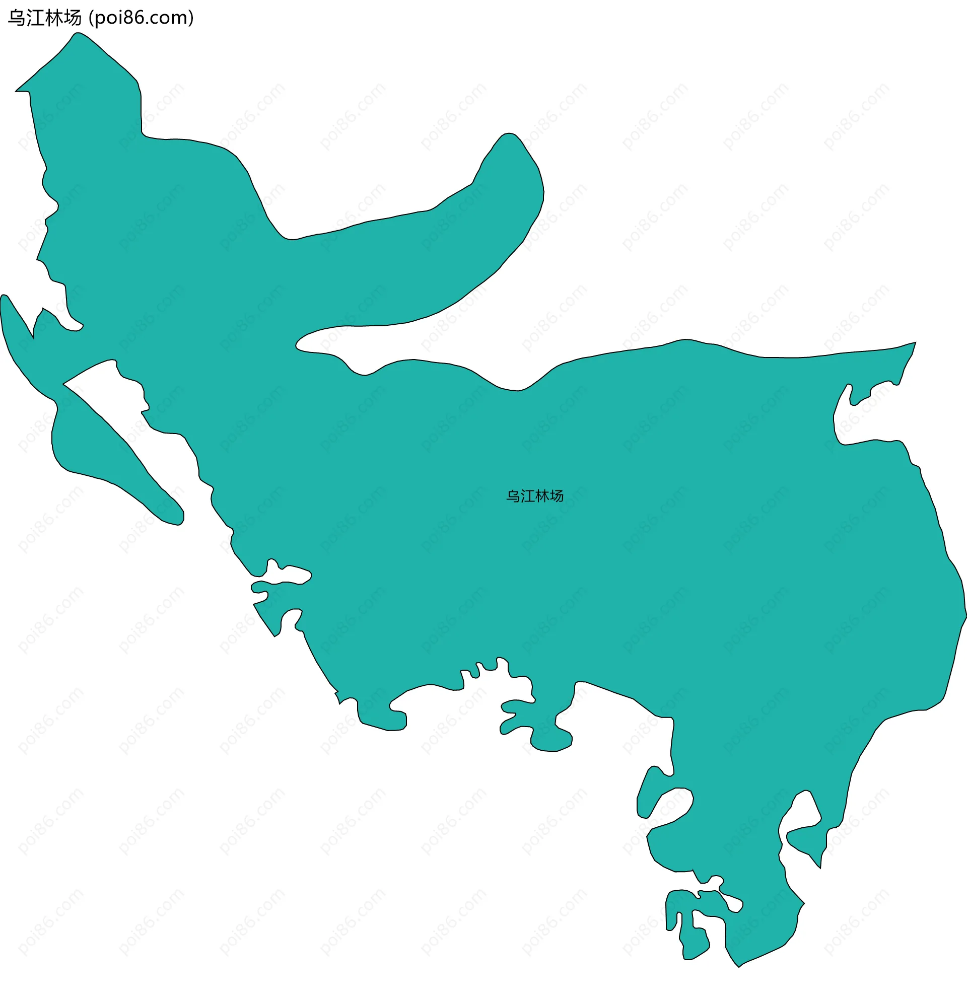 乌江林场边界地图