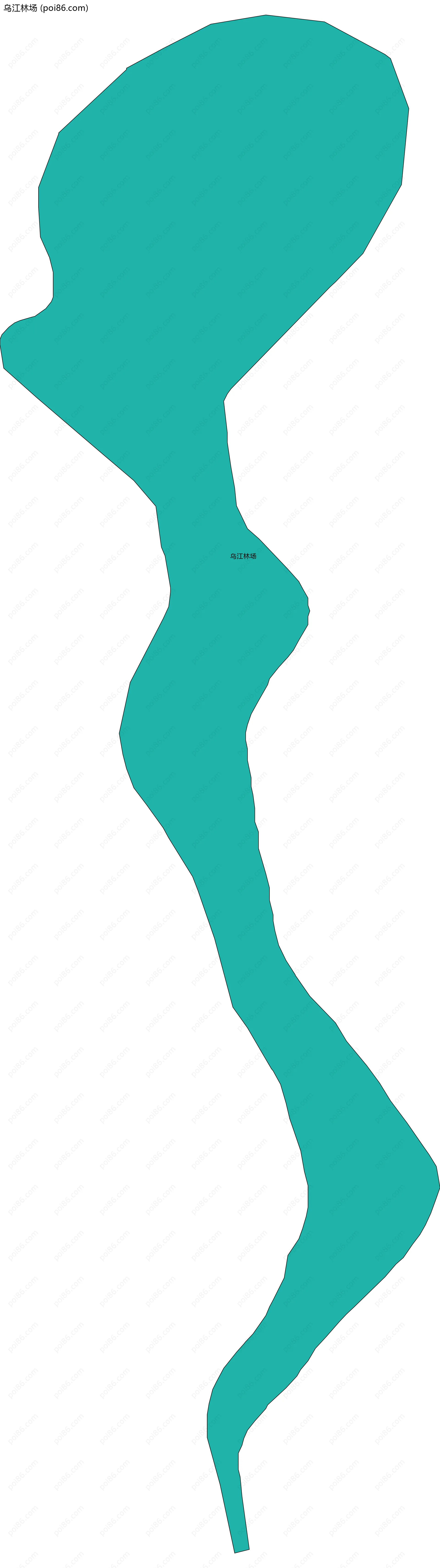 乌江林场边界地图