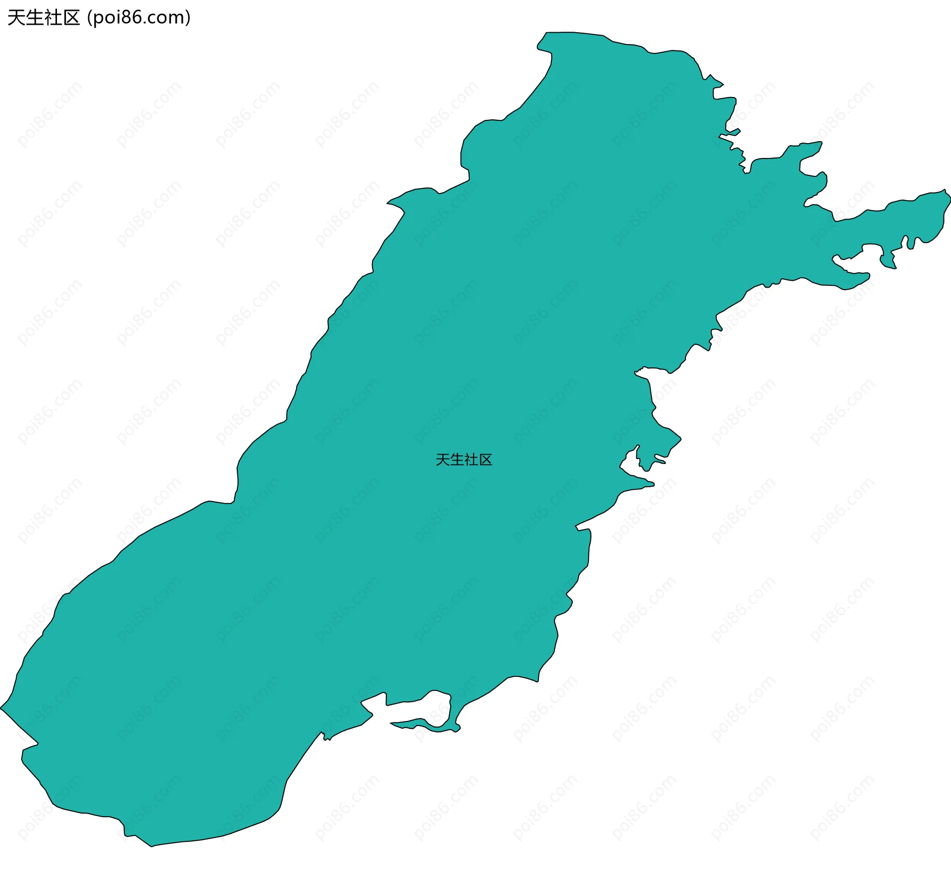 天生社区边界地图