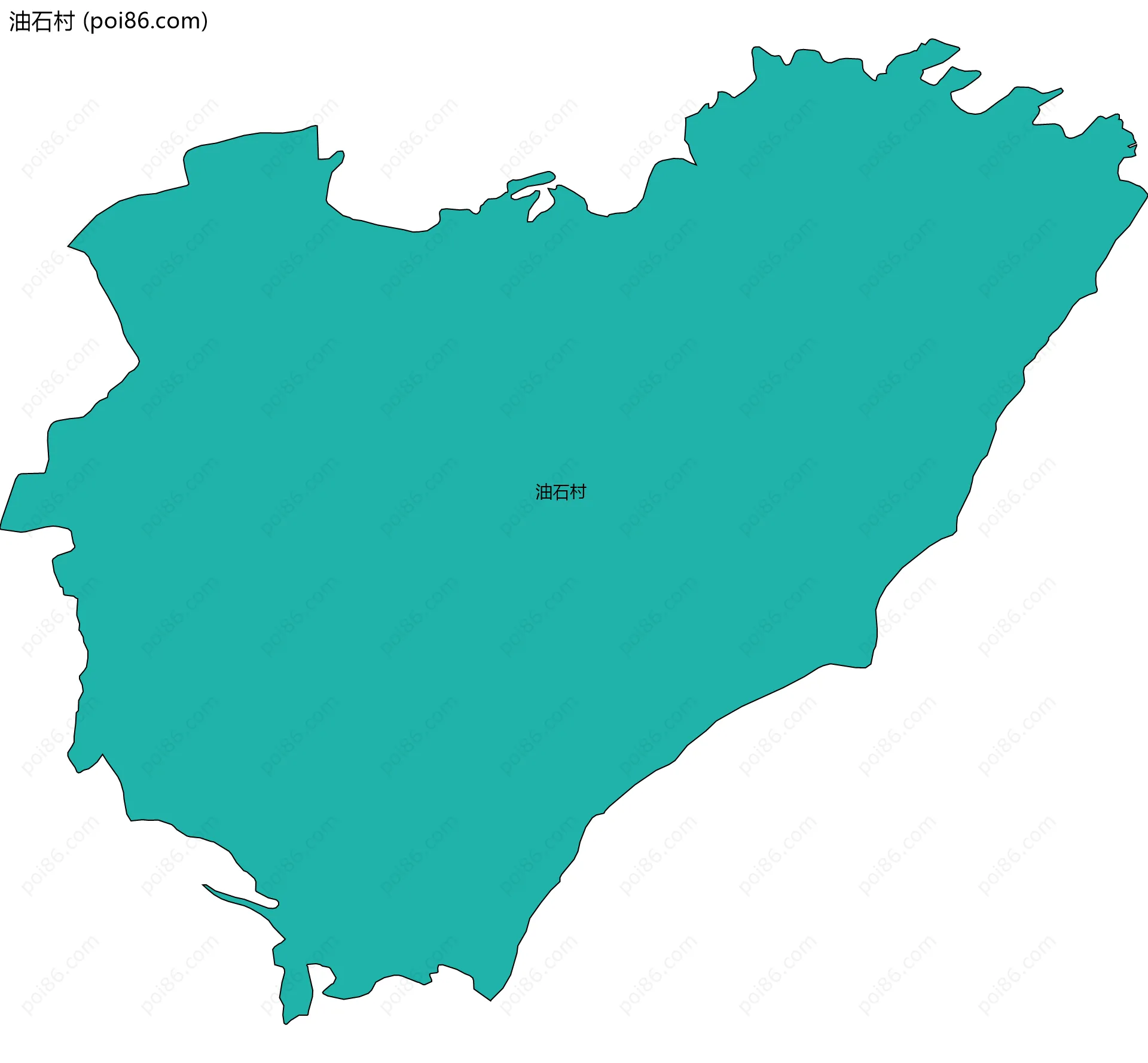 油石村边界地图