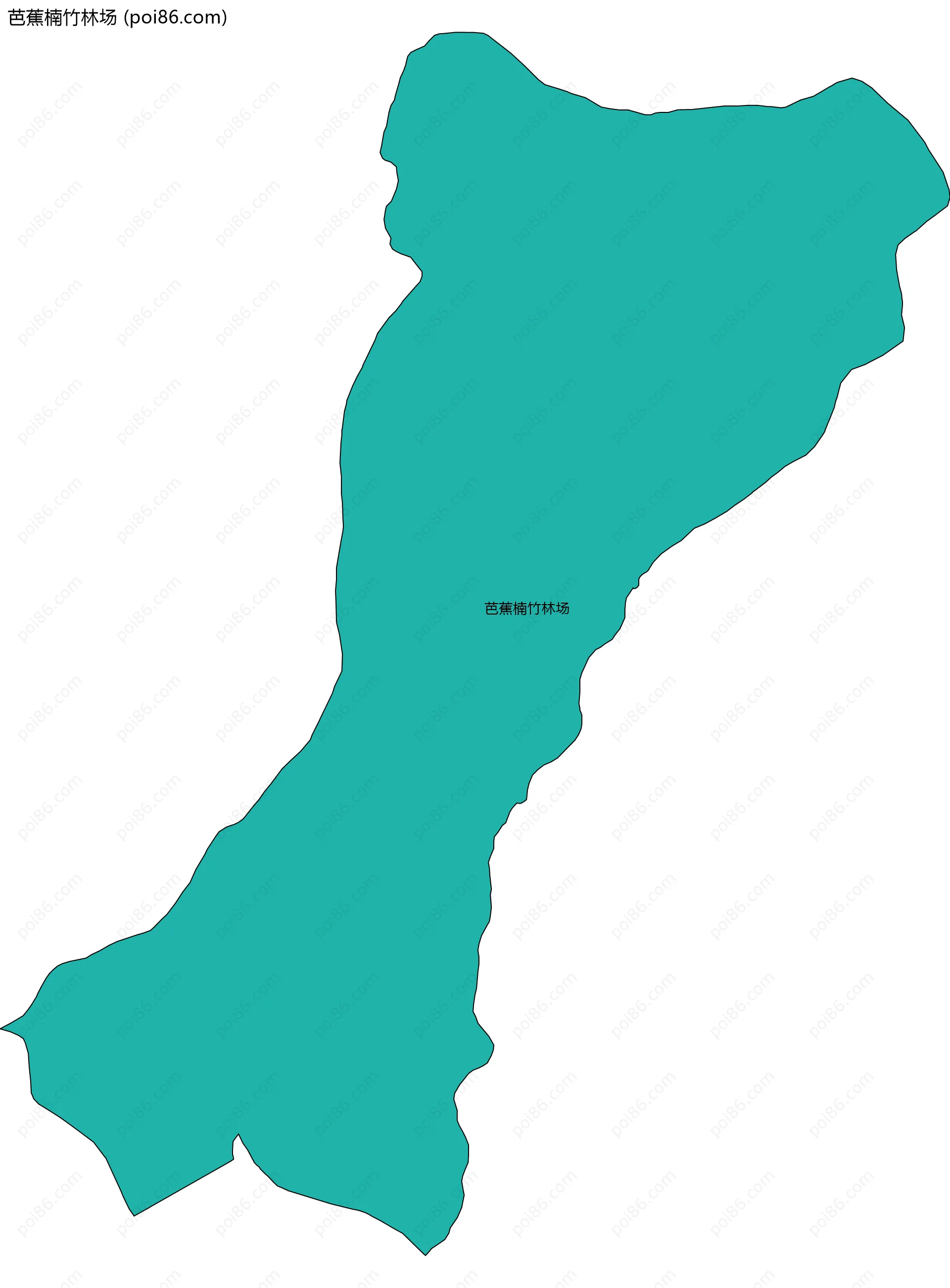 芭蕉楠竹林场边界地图