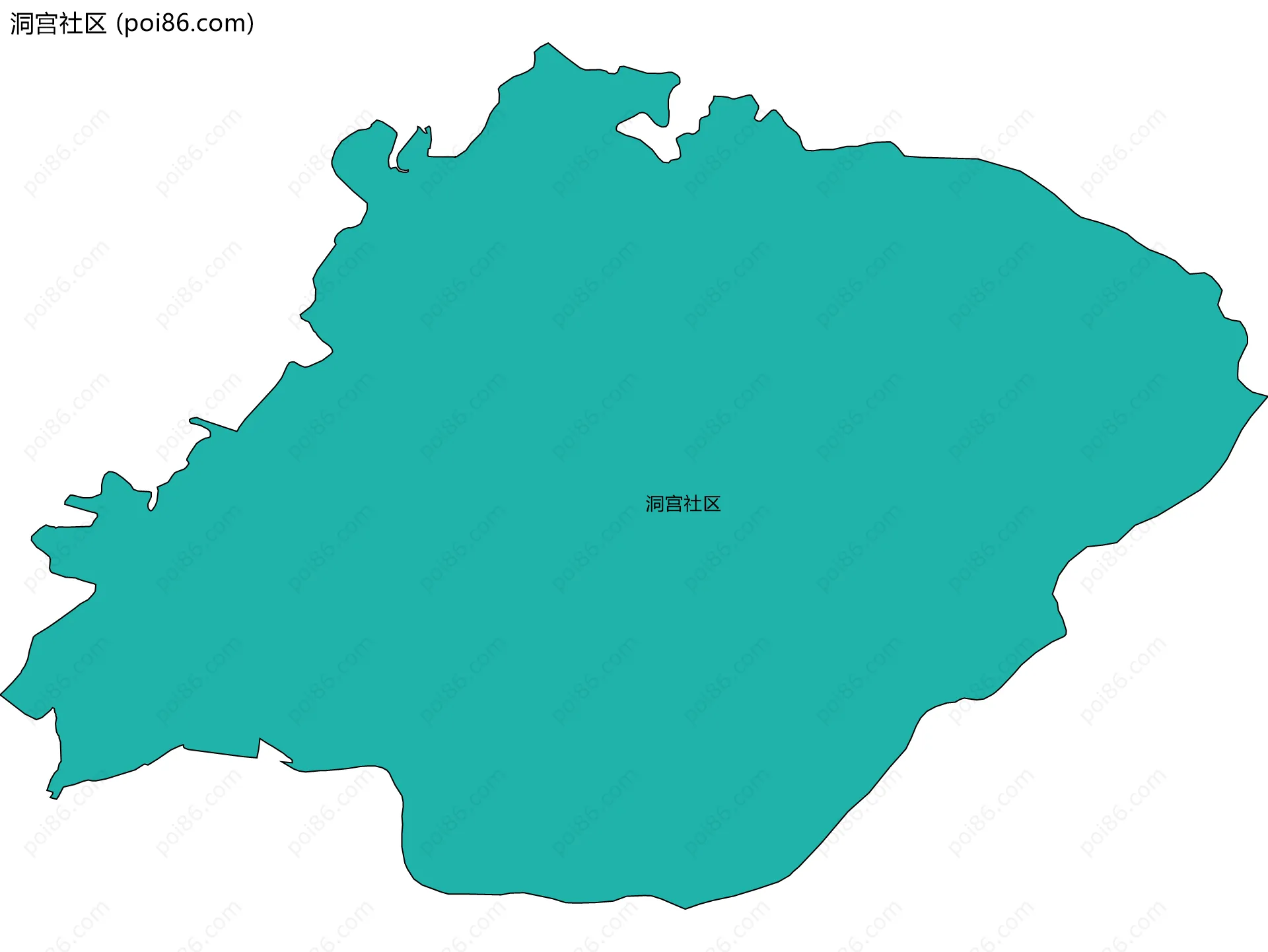 洞宫社区边界地图