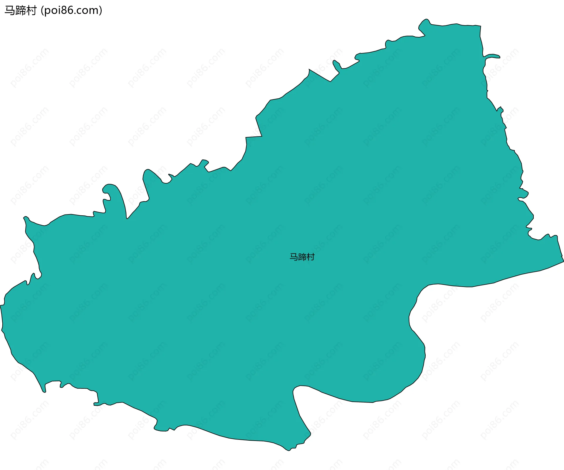 马蹄村边界地图