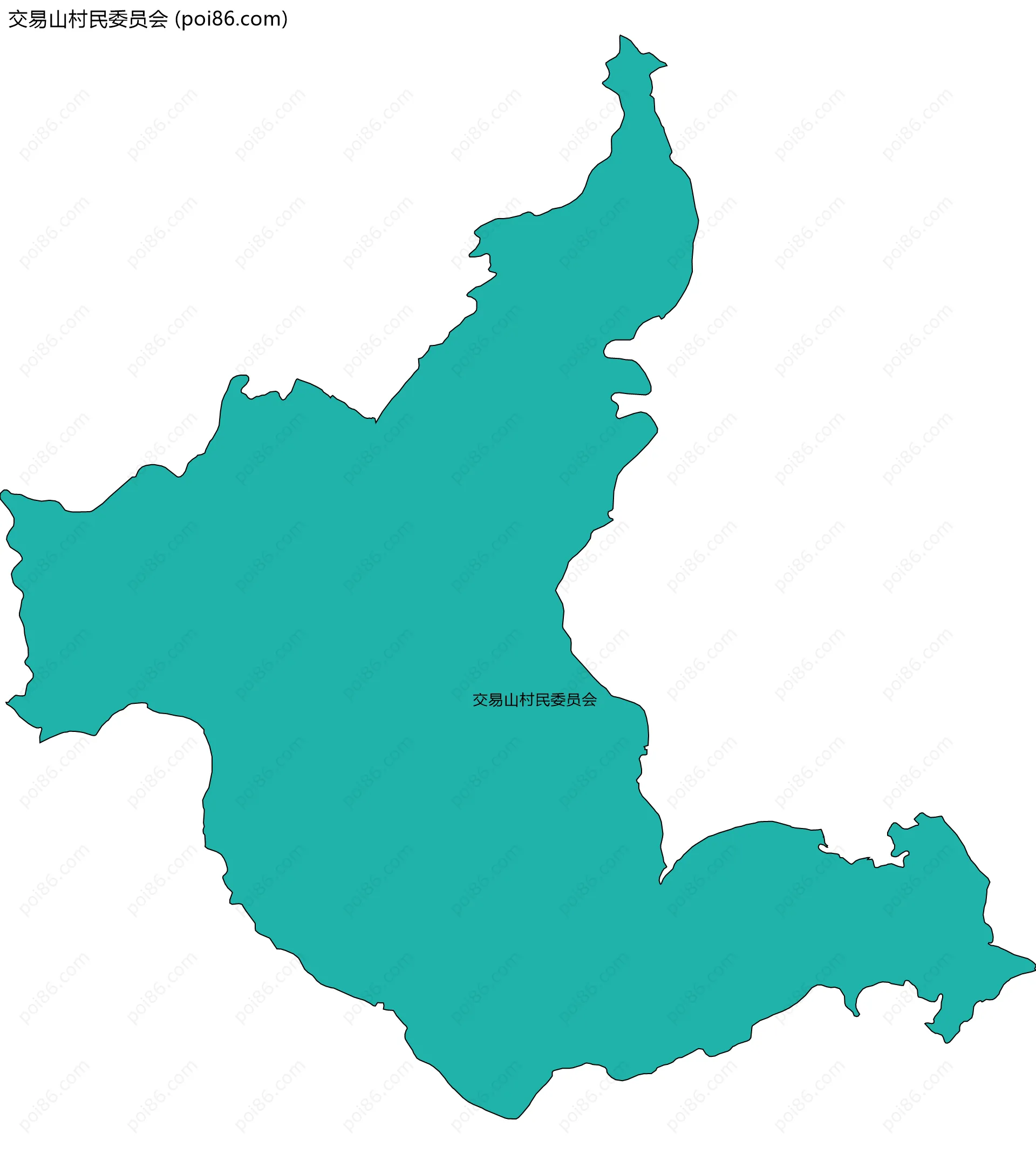 交易山村民委员会边界地图