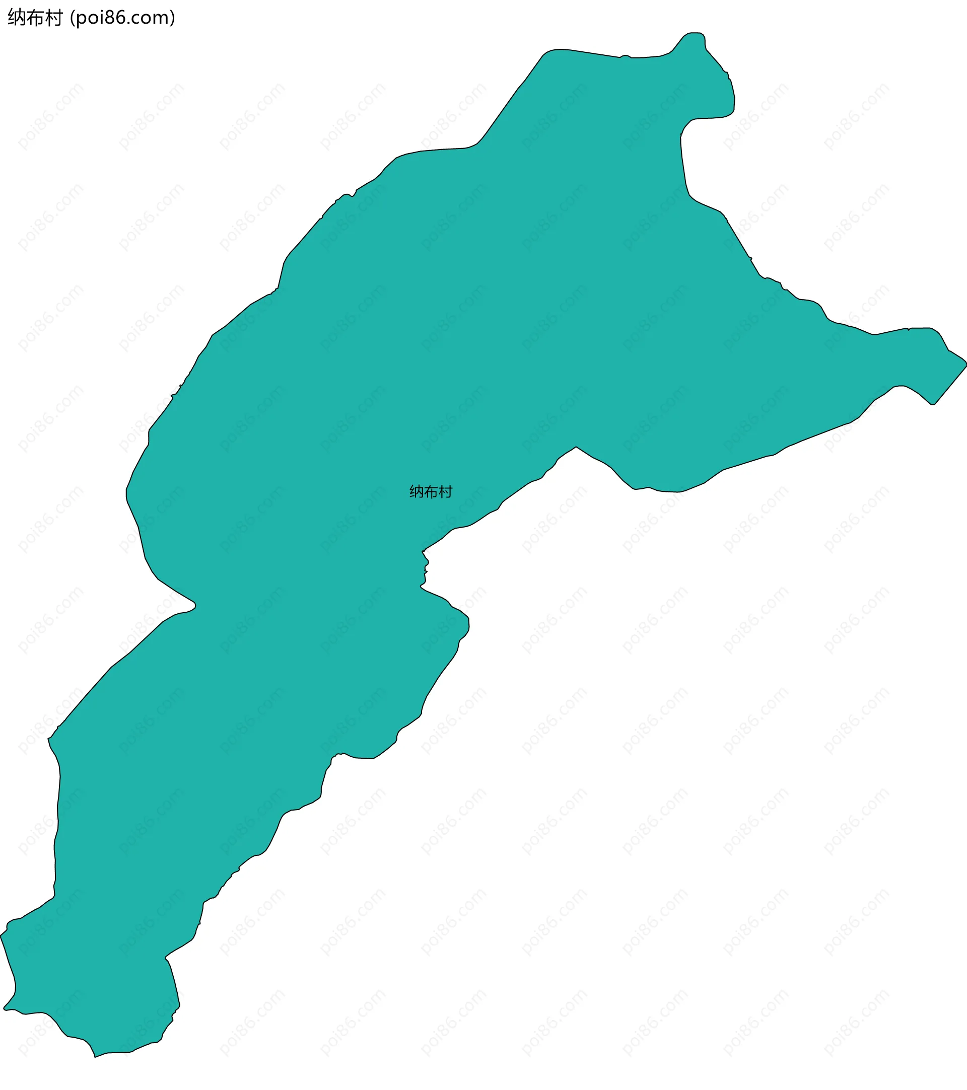 纳布村边界地图