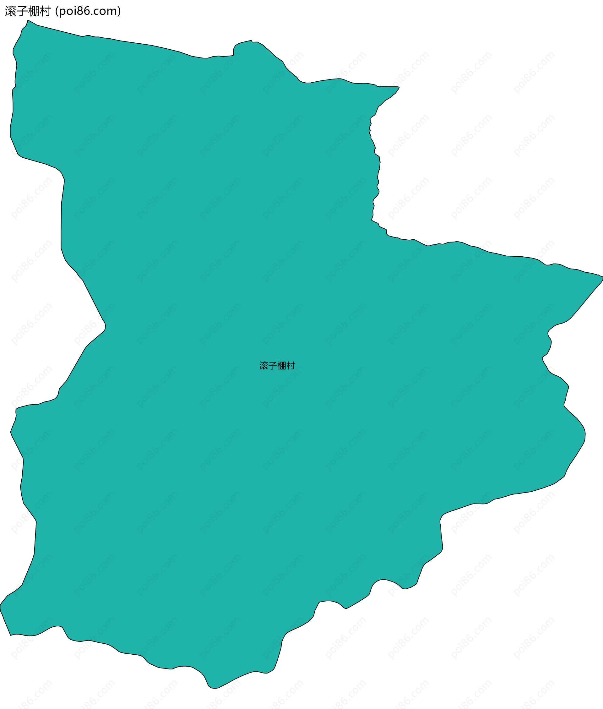 滚子棚村边界地图