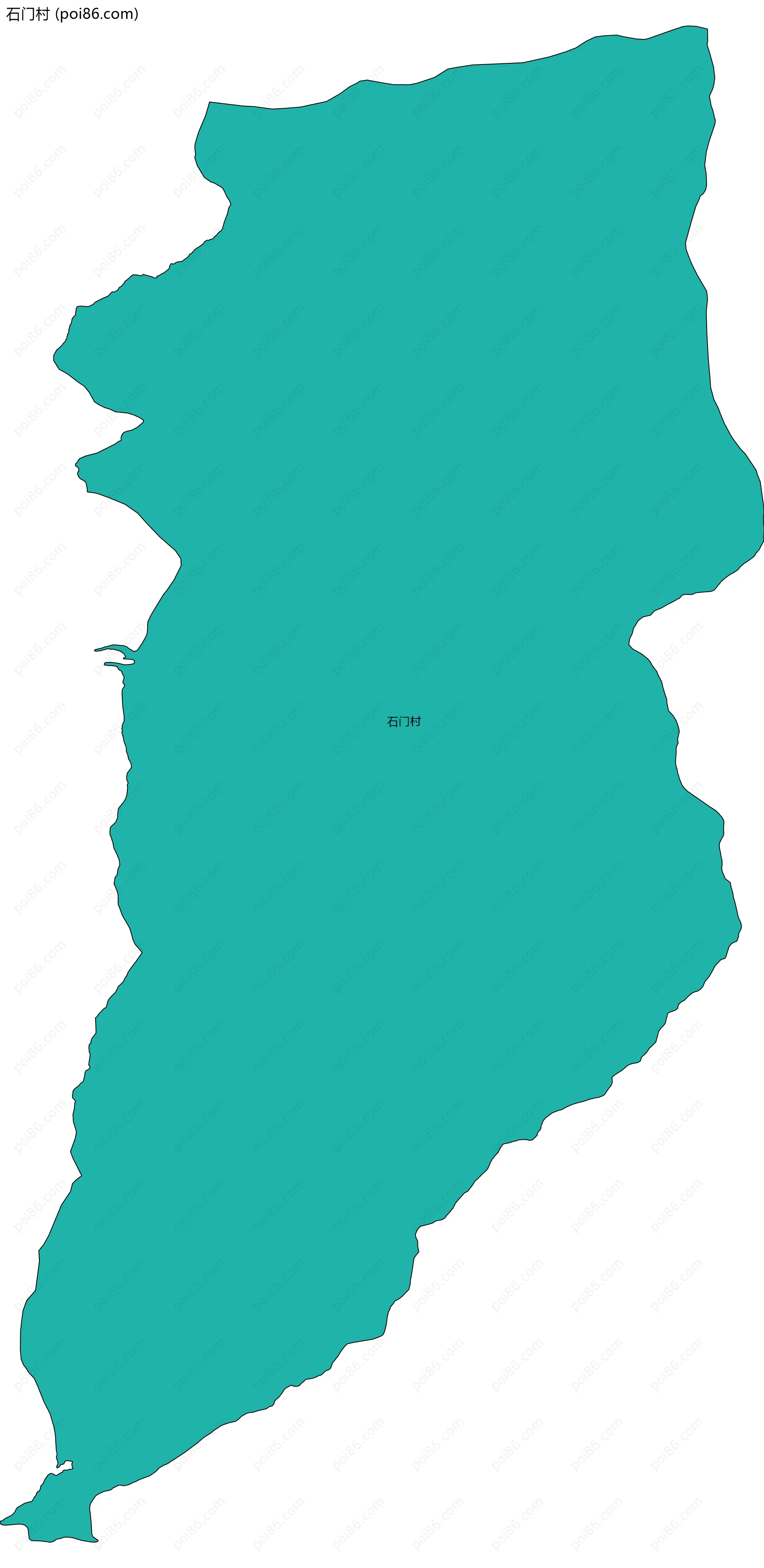 石门村边界地图