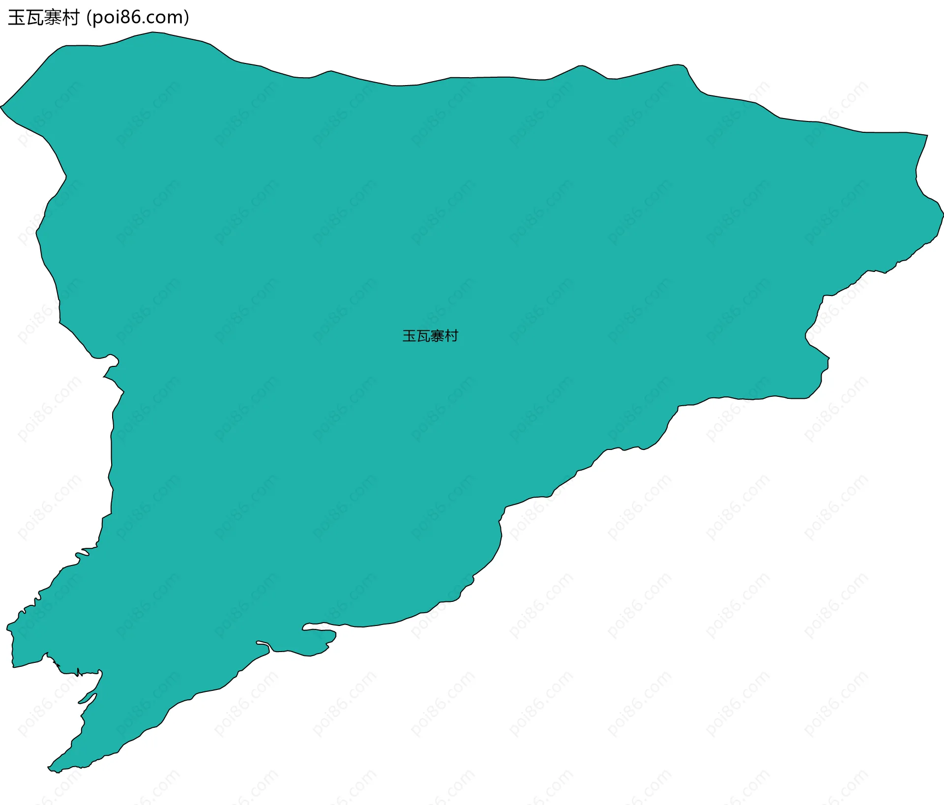 玉瓦寨村边界地图