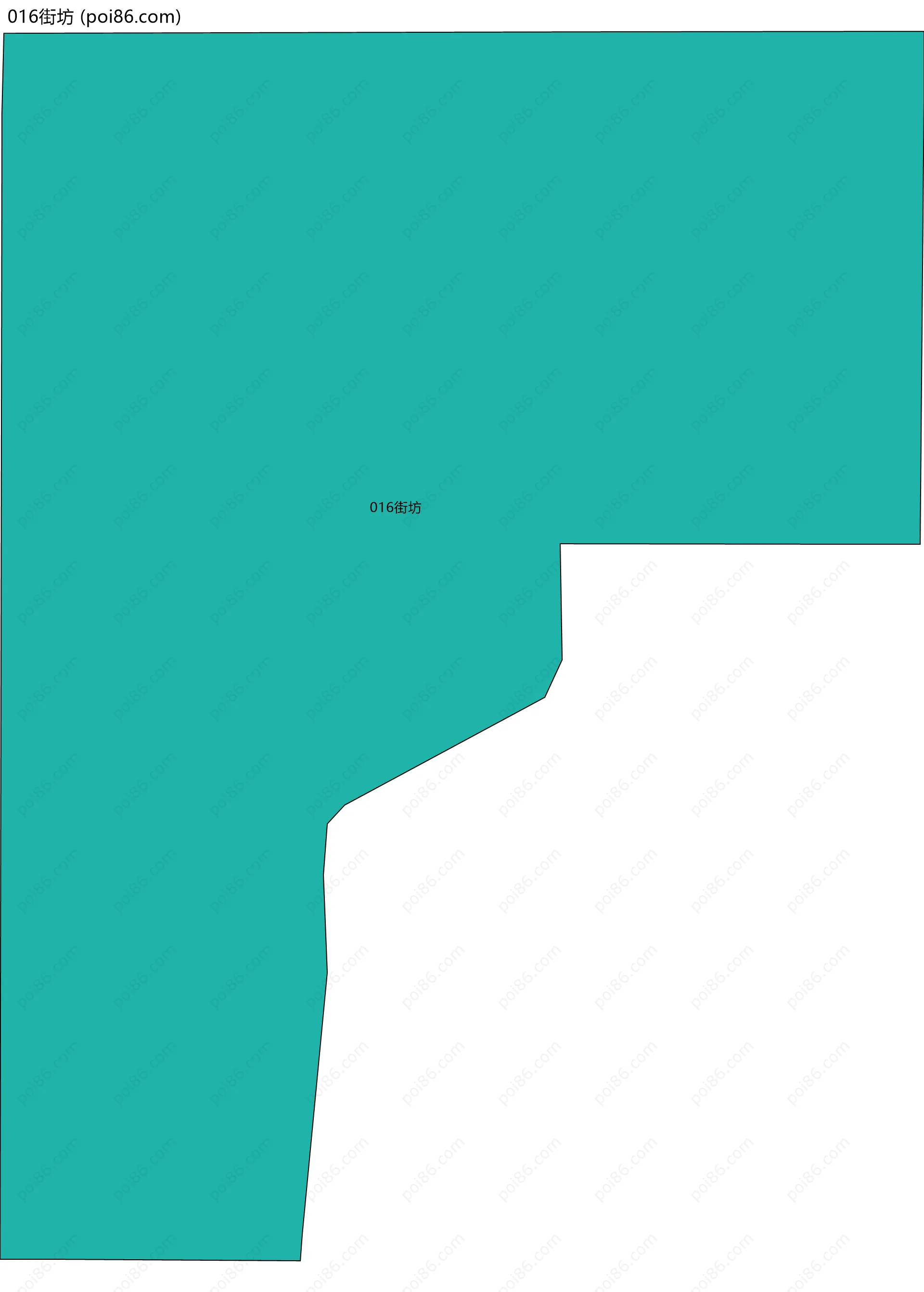 016街坊边界地图