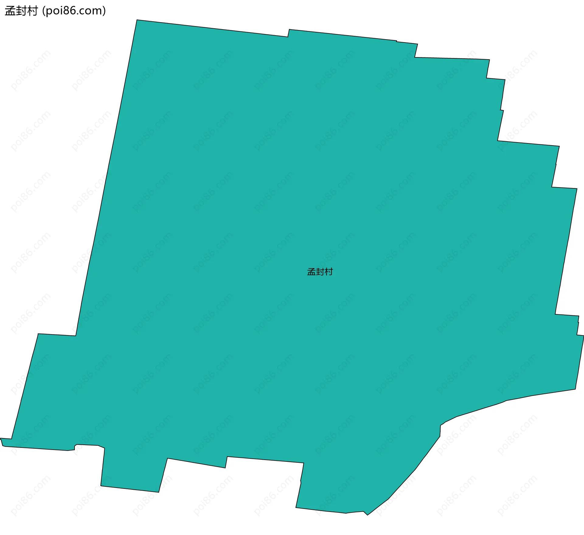 孟封村边界地图