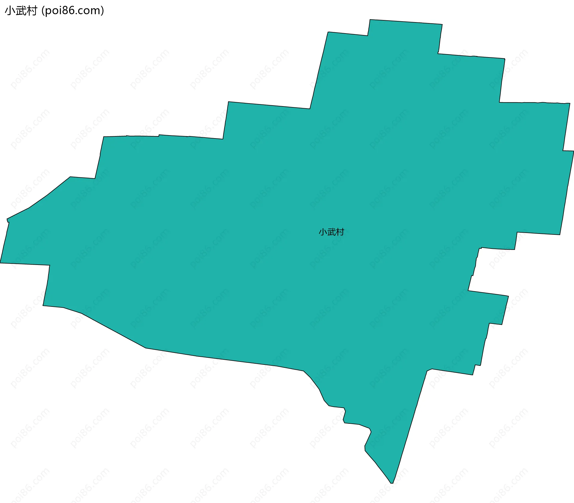 小武村边界地图