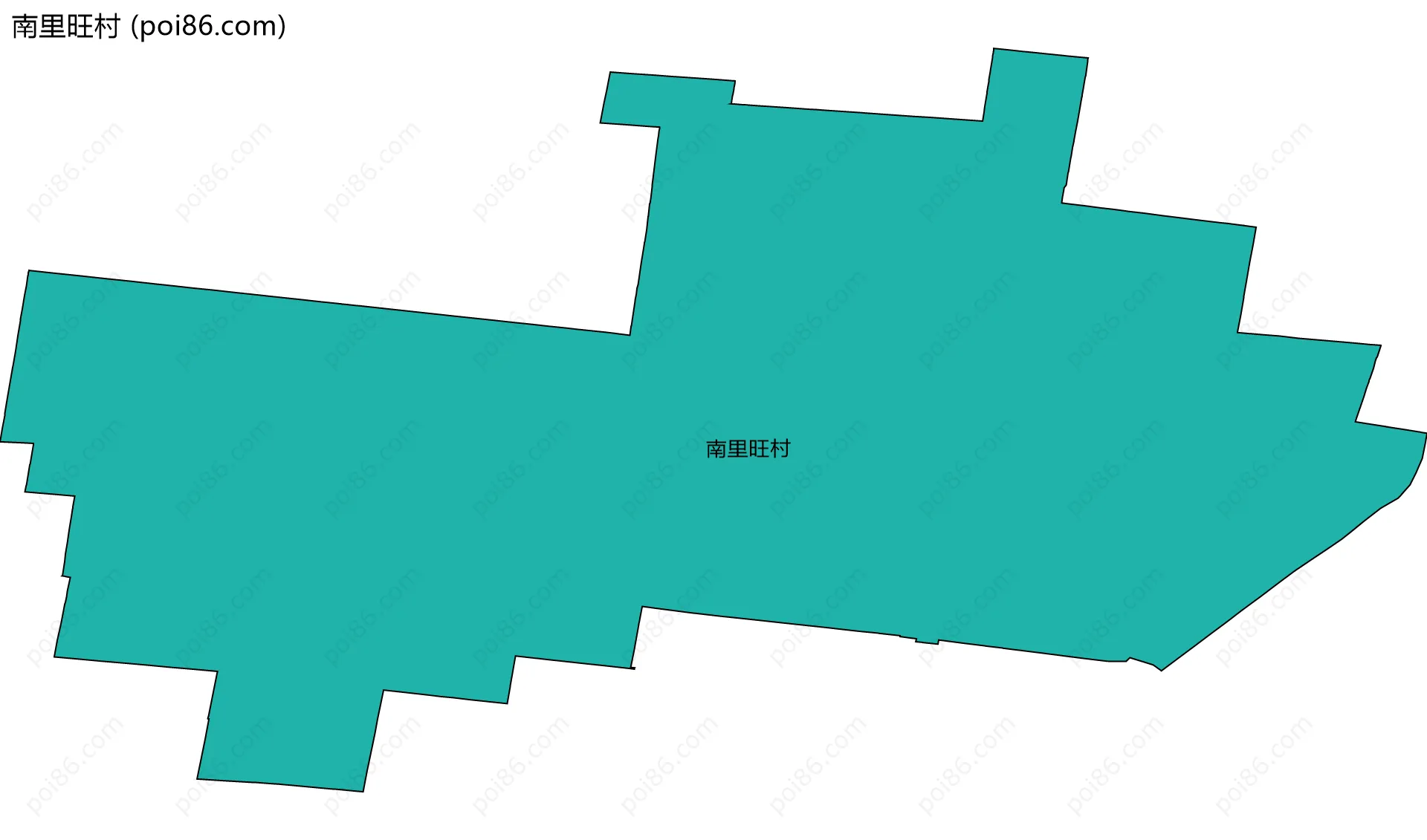 南里旺村边界地图