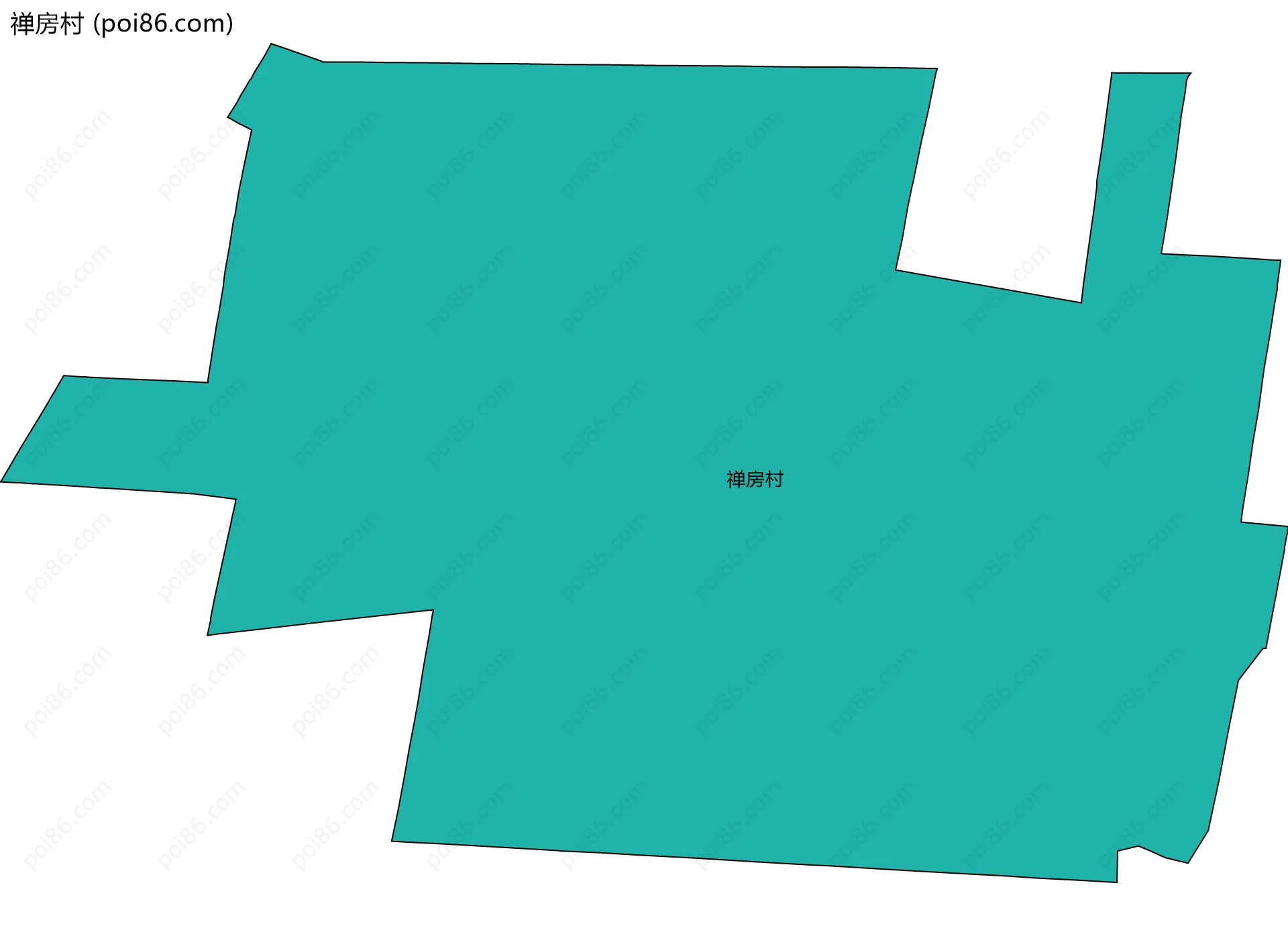 禅房村边界地图