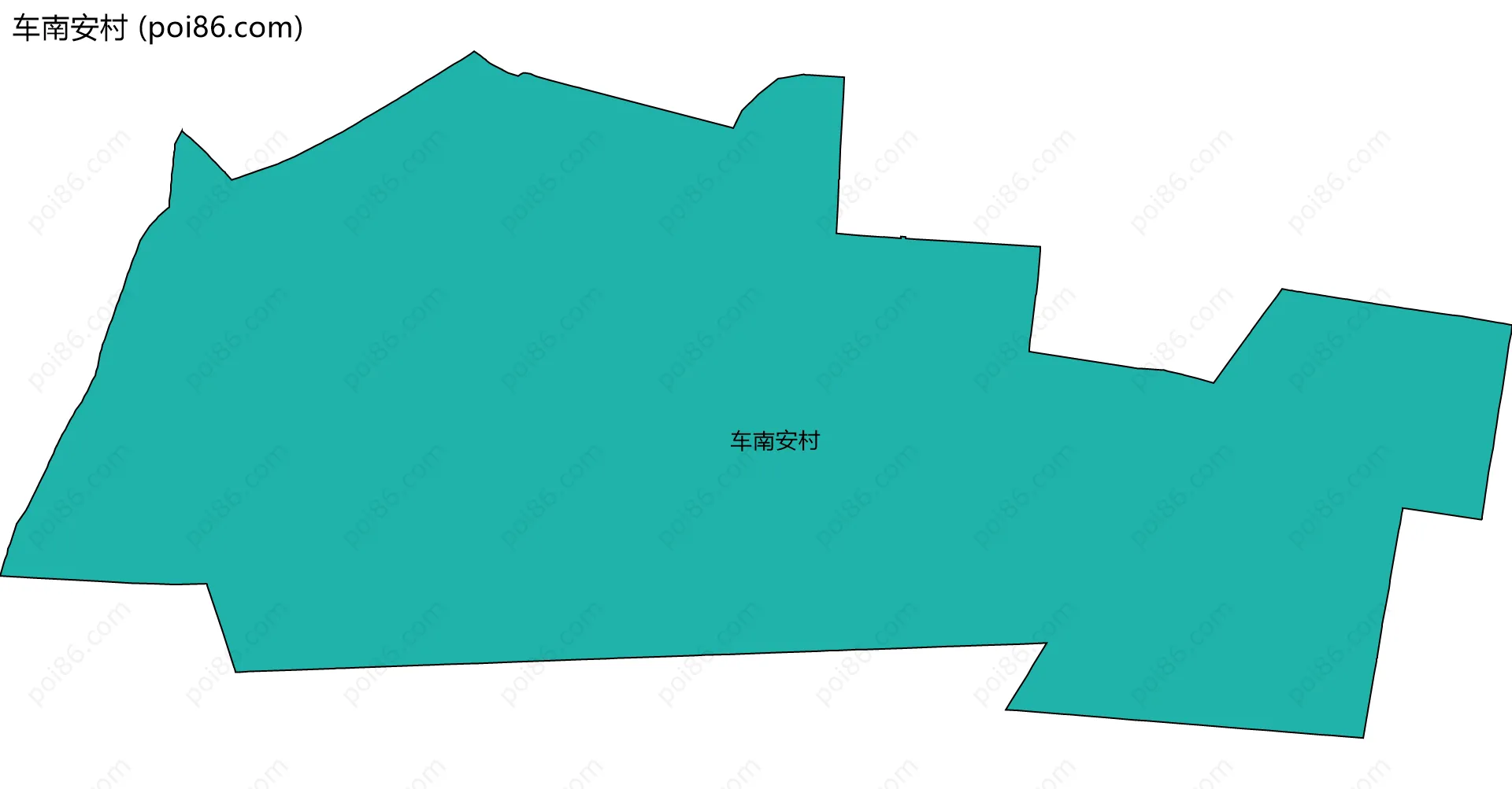 车南安村边界地图