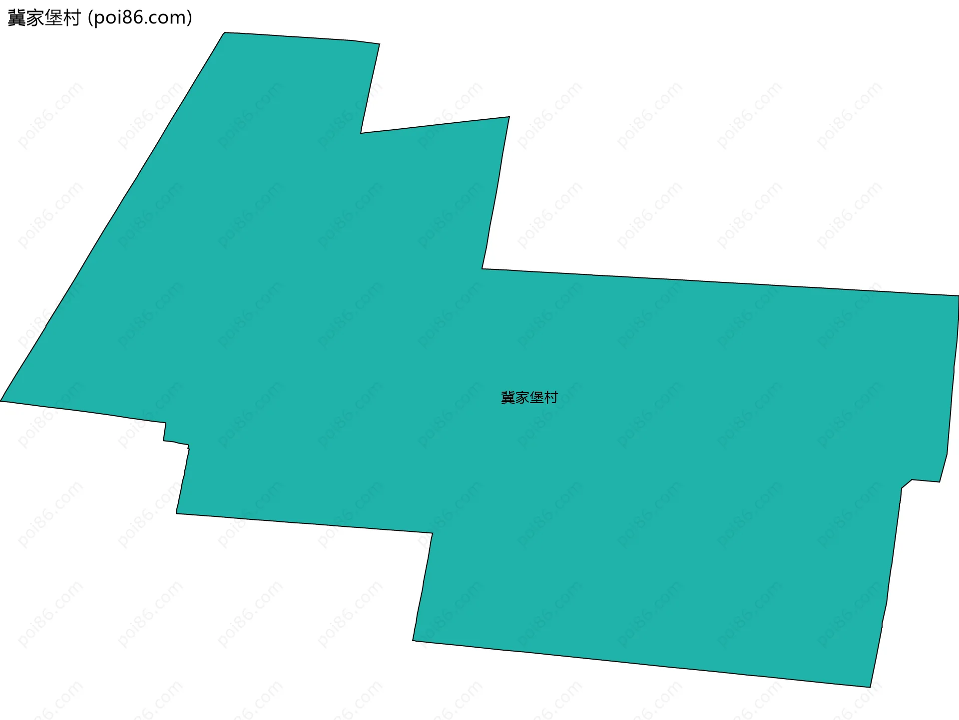 冀家堡村边界地图