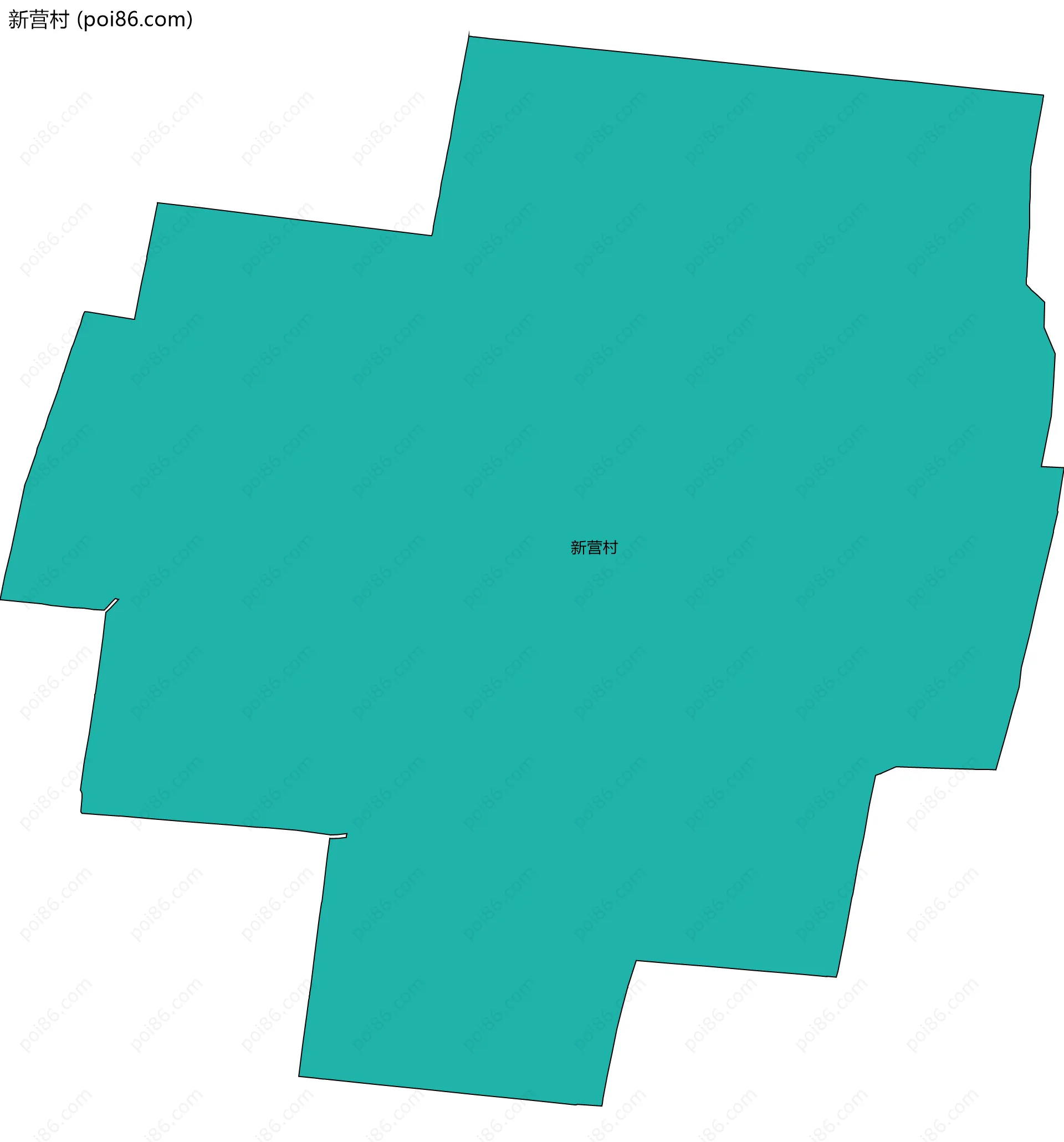 新营村边界地图