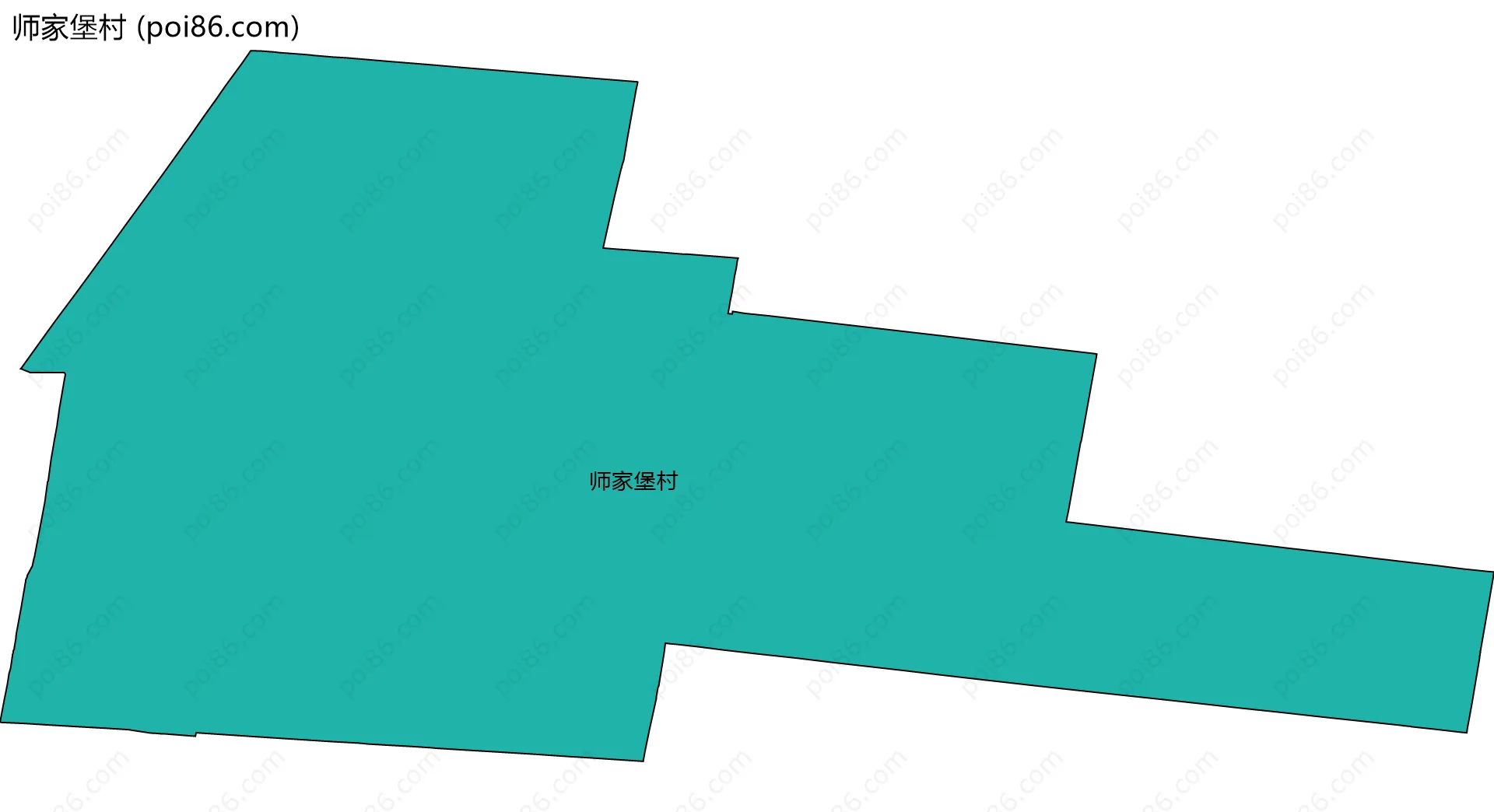 师家堡村边界地图