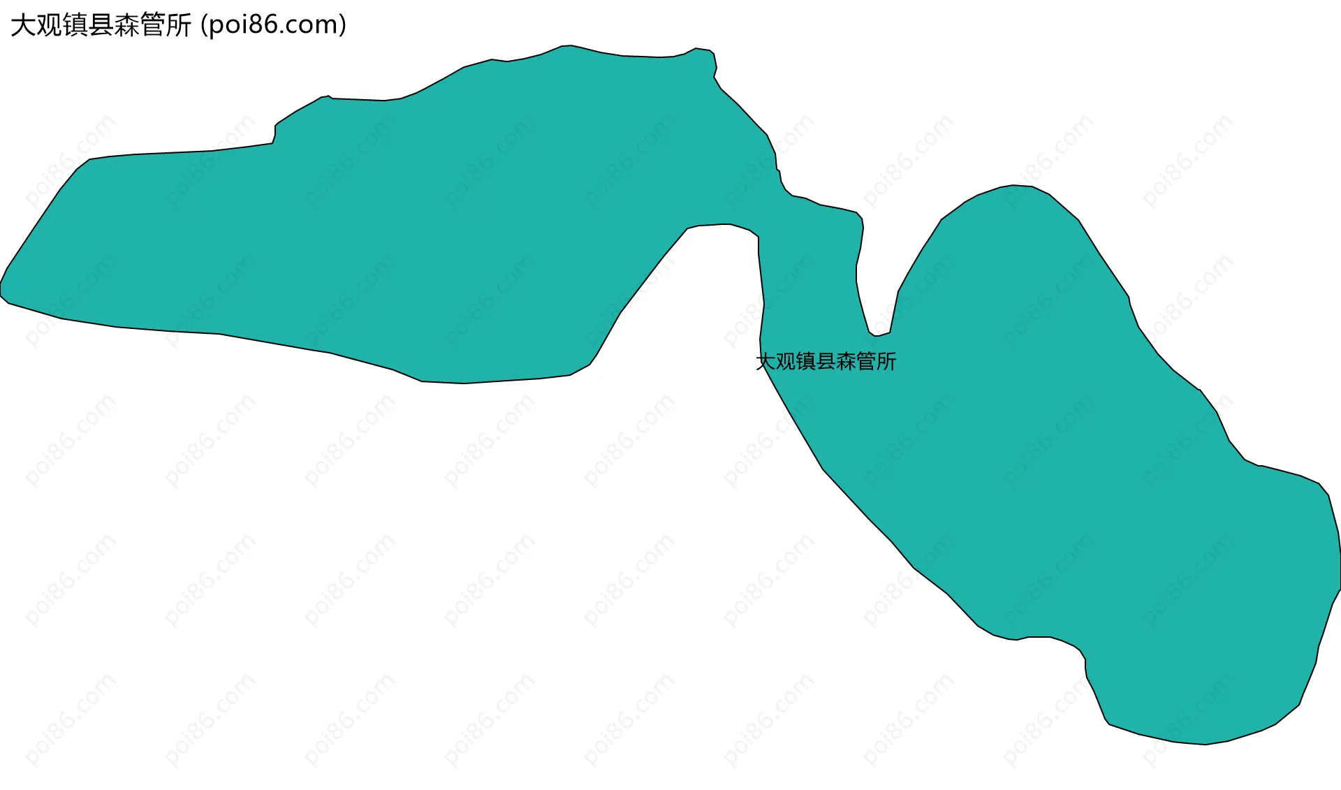 大观镇县森管所边界地图