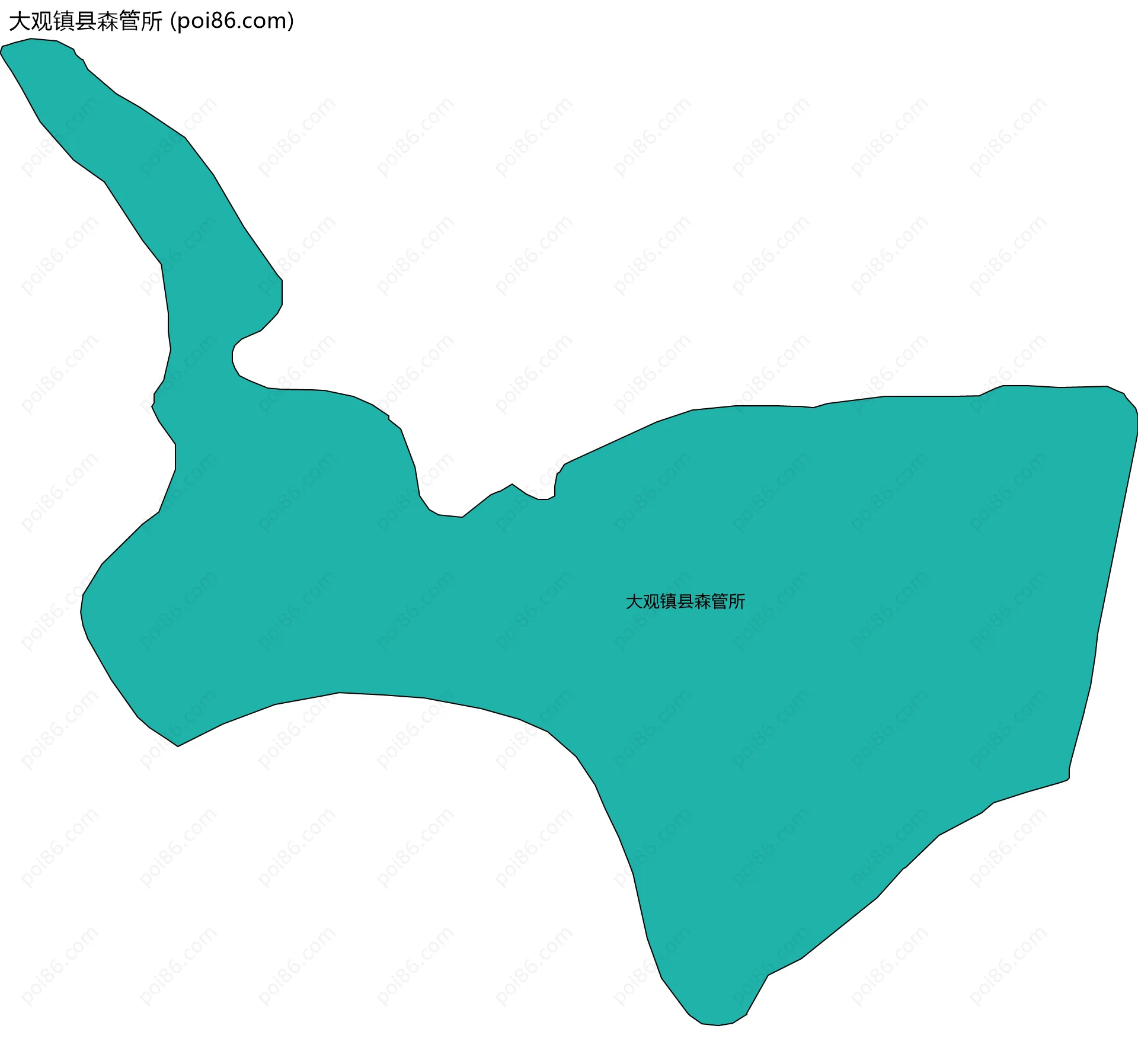 大观镇县森管所边界地图