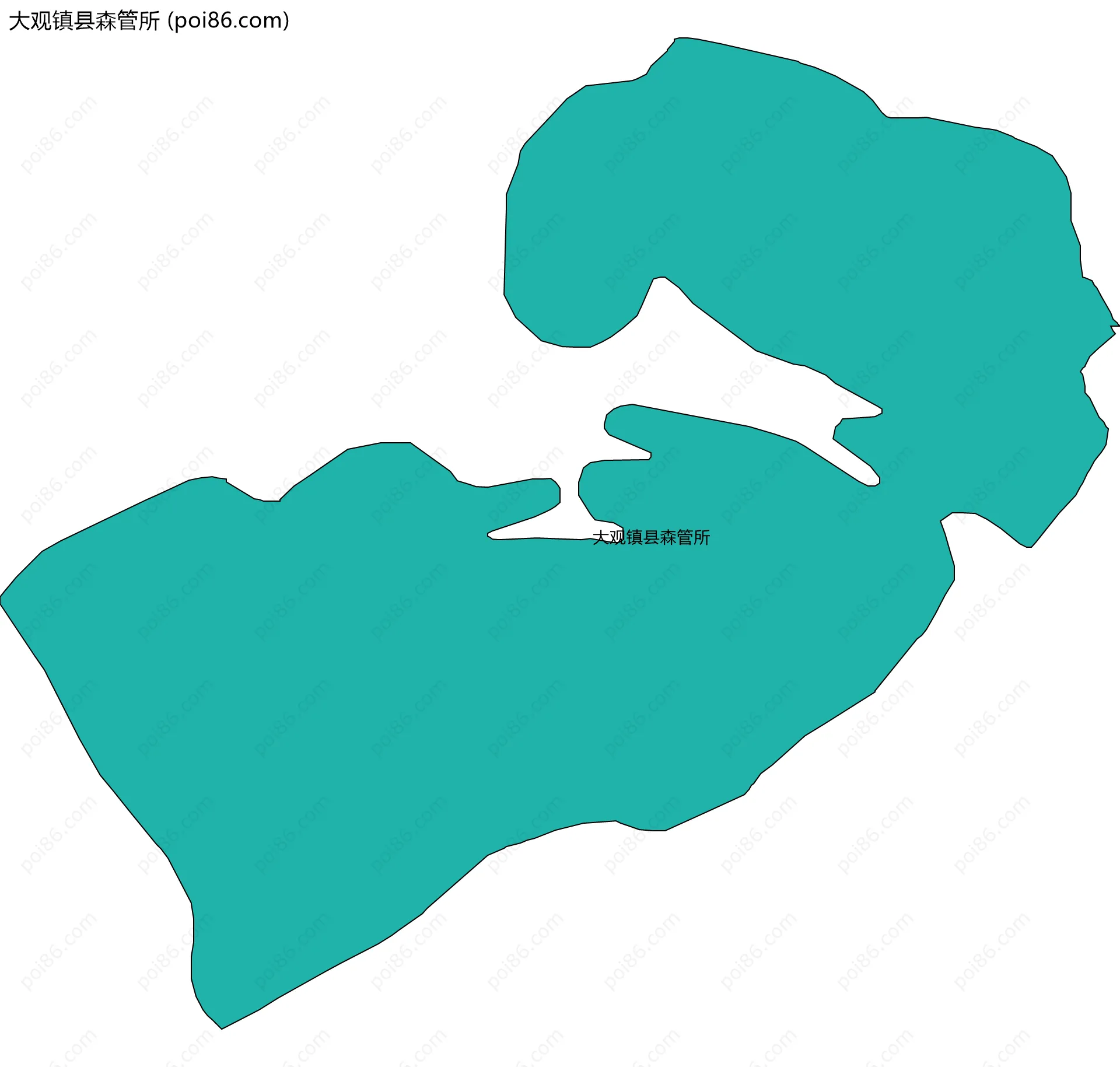 大观镇县森管所边界地图