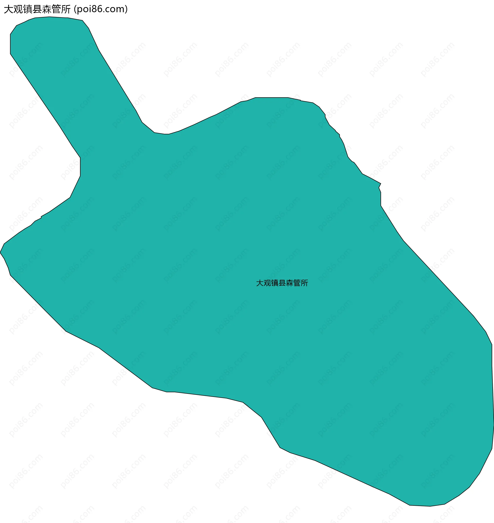 大观镇县森管所边界地图