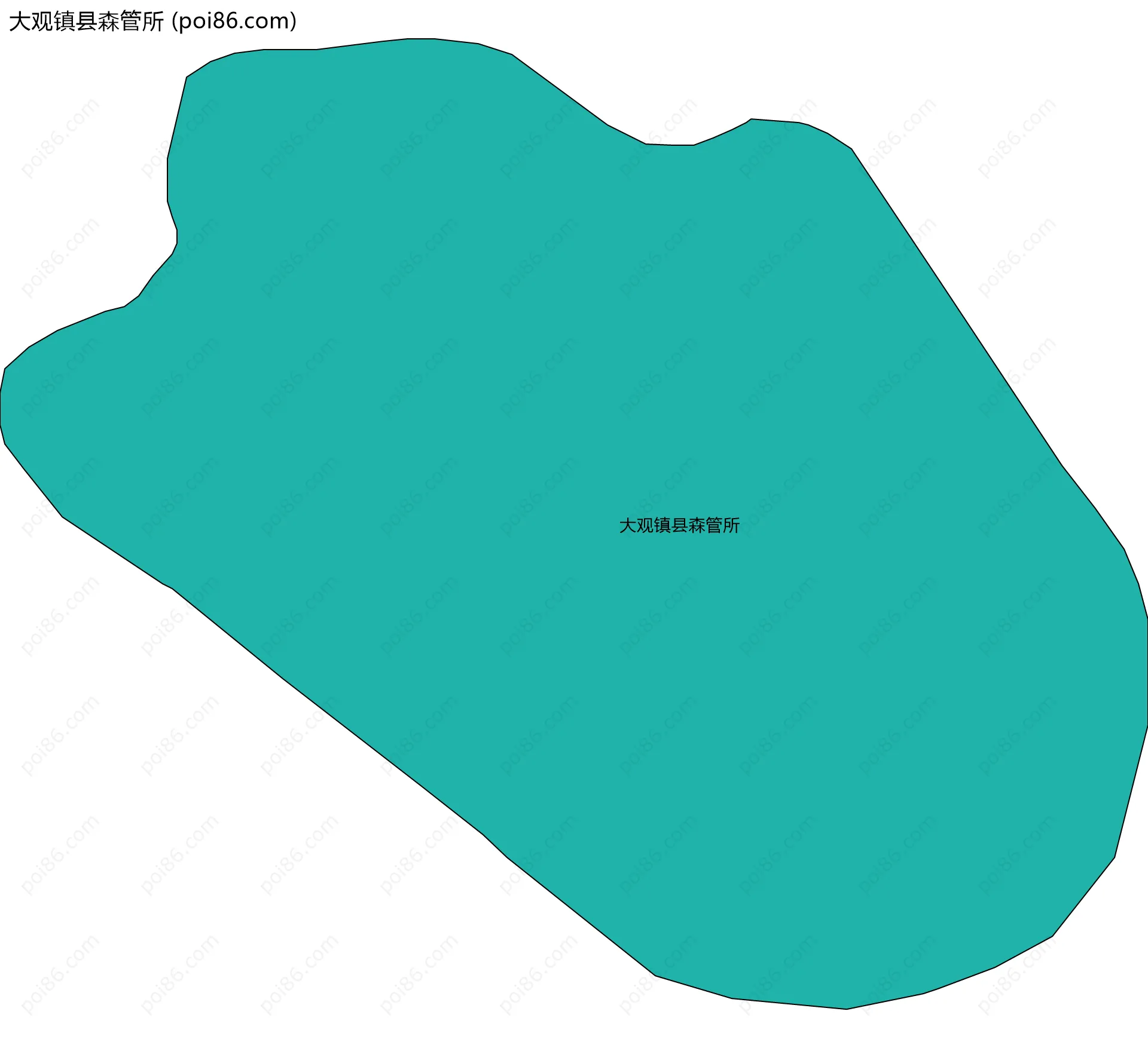 大观镇县森管所边界地图